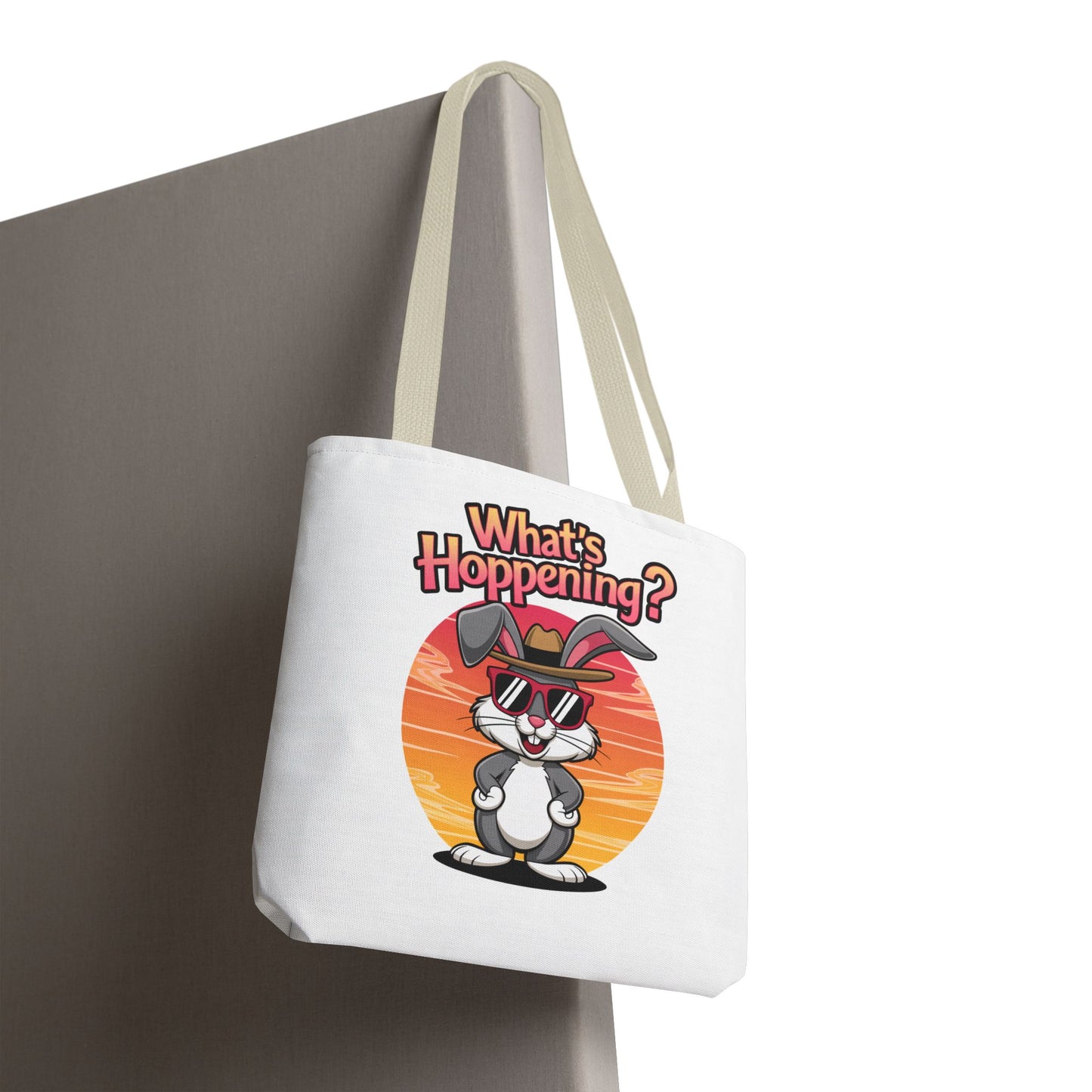 Bunny Tote Bag - 'What's Hoppening'