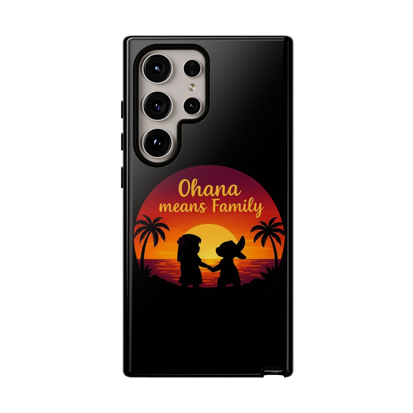 Ohana Means Family Samsung Case – Cute Hawaii Sunset Phone Cover – Lilo and Stitch-Inspired Gift – Protective Case for Galaxy S Series