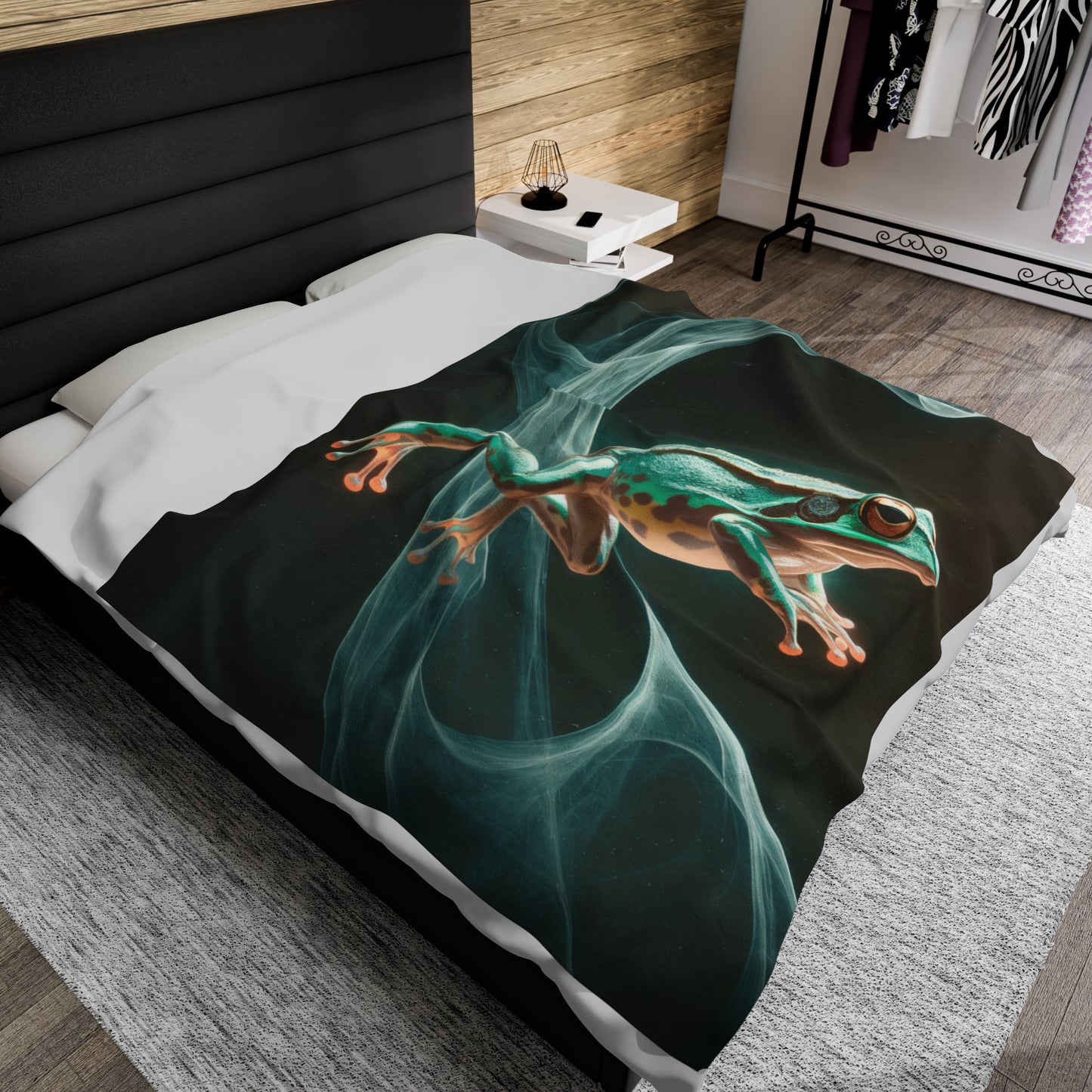 Plush Blanket - Fun Frog Design