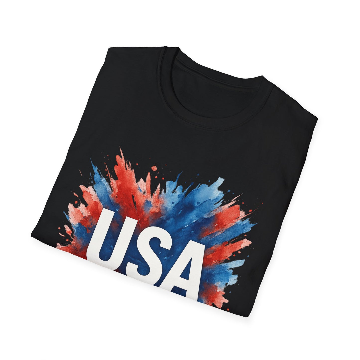 Watercolor USA T-Shirt Unisex | Red White Blue Shirt | Patriotic Graphic Tee | July 4th Shirt | Independence Day Tee | American Flag Shirt