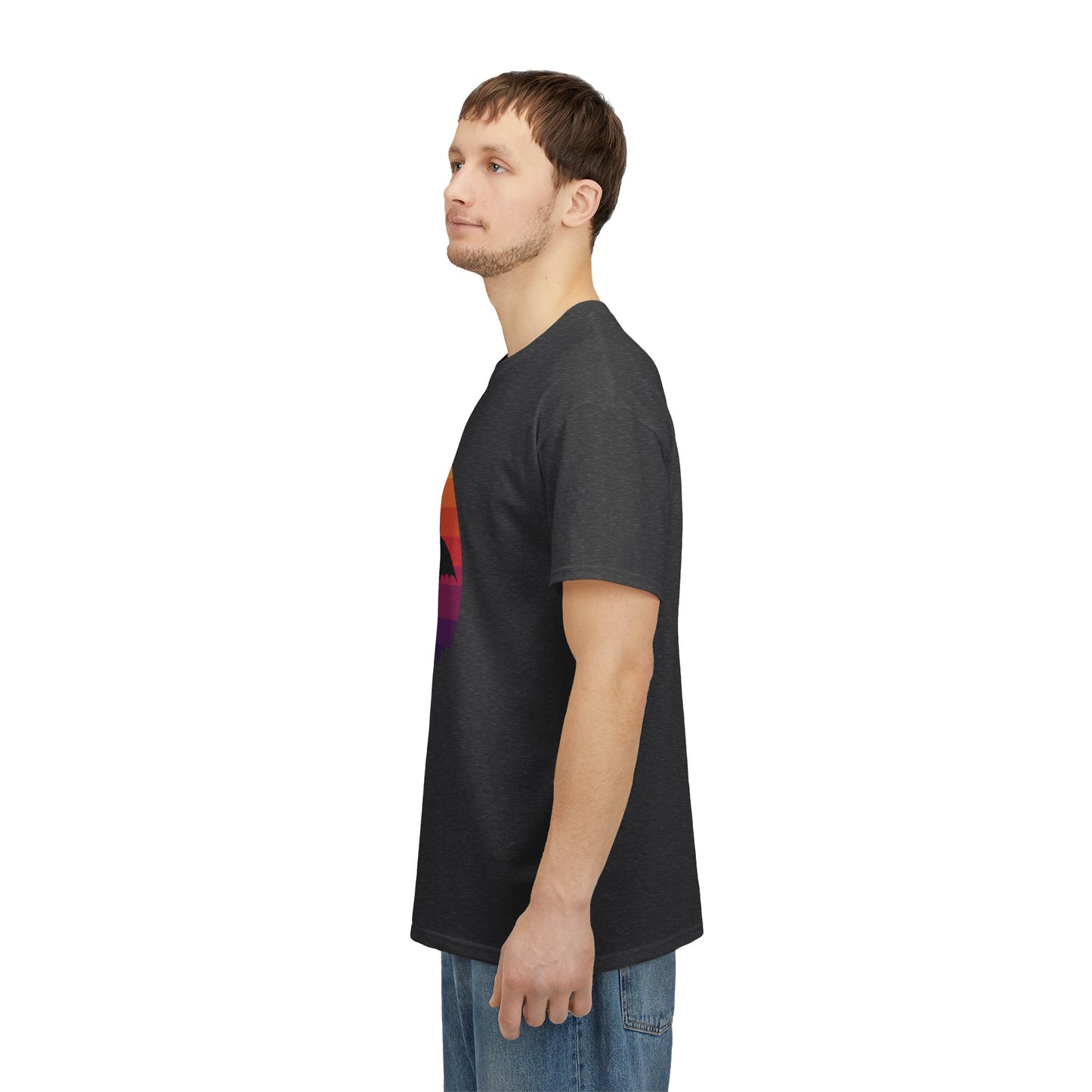 Night Dragon Sunset T-Shirt | Retro Dragon Silhouette Tee | Fantasy Dragon Shirt | Unisex Graphic Tee | Gift for Dragon Lovers