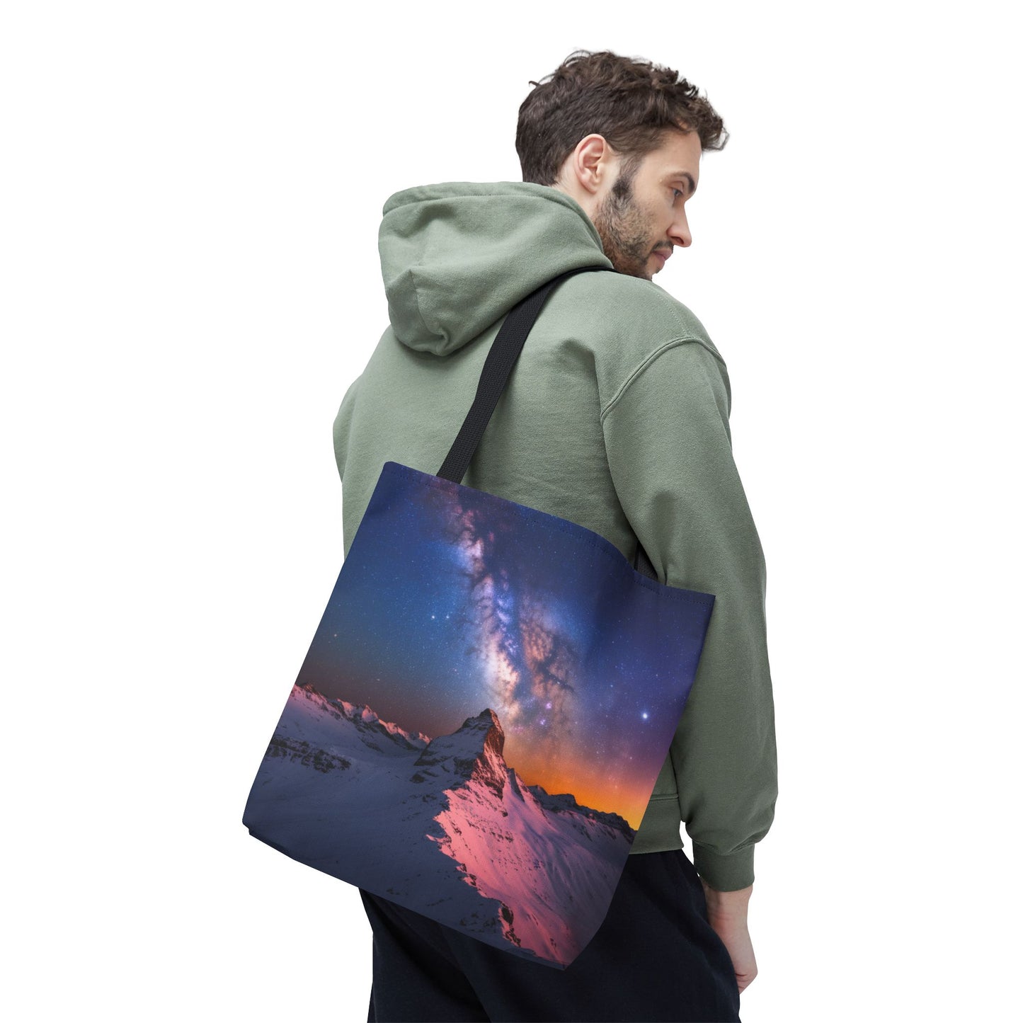 Stunning Mountain Galaxy Tote Bag - Nature Lover's Eco-Friendly Bag