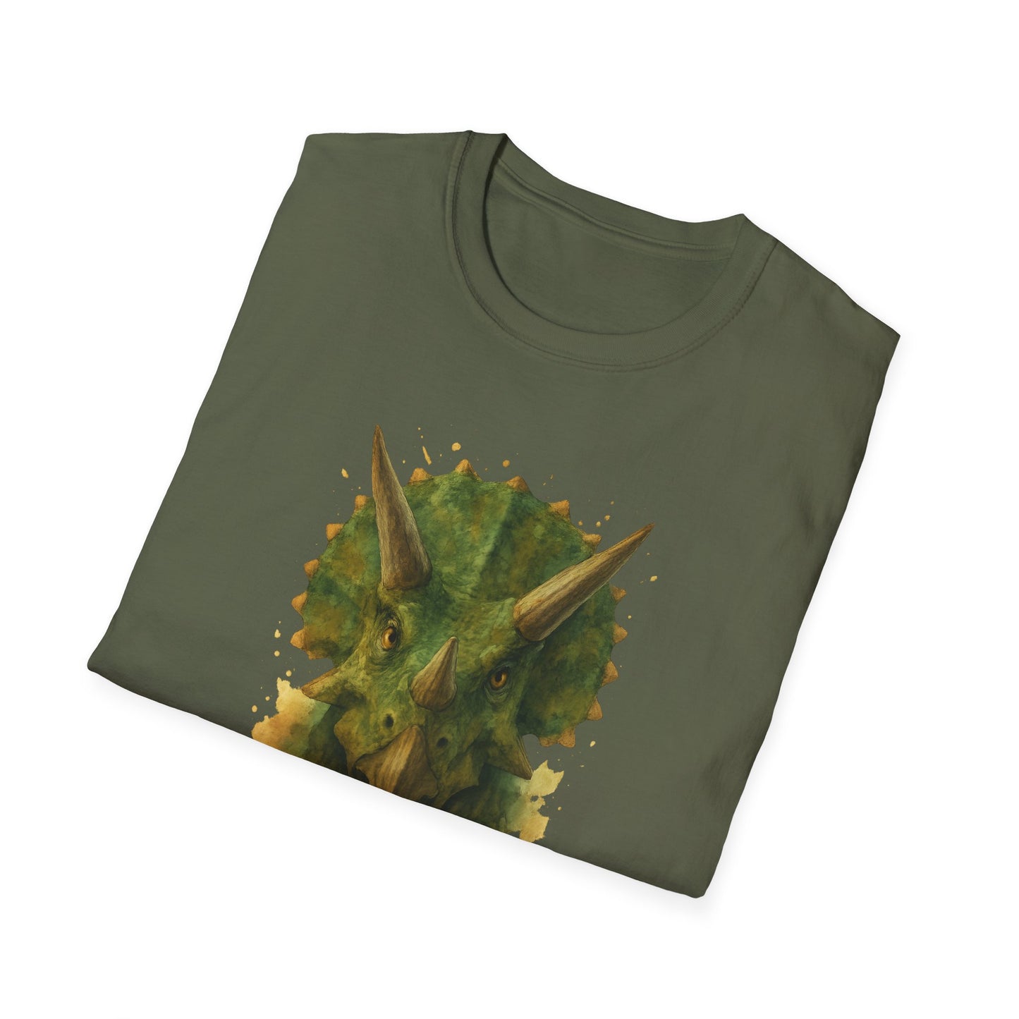 Watercolor Triceratops Dinosaur Shirt | Prehistoric Dino Tee for Women Men and Kids | Unique Gift, Nature Lover T-Shirt