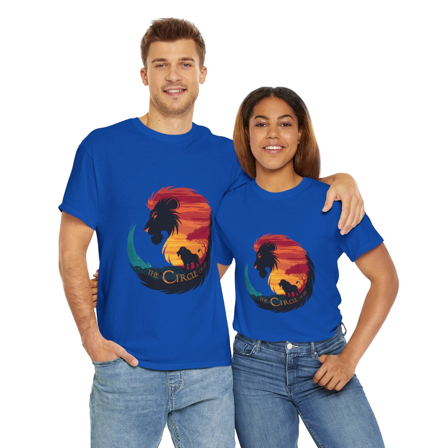 The Circle of Life Lion Shirt – Sunset Safari Wildlife Graphic Tee – Inspirational Nature T-Shirt for Animal Lovers & Adventure Fans