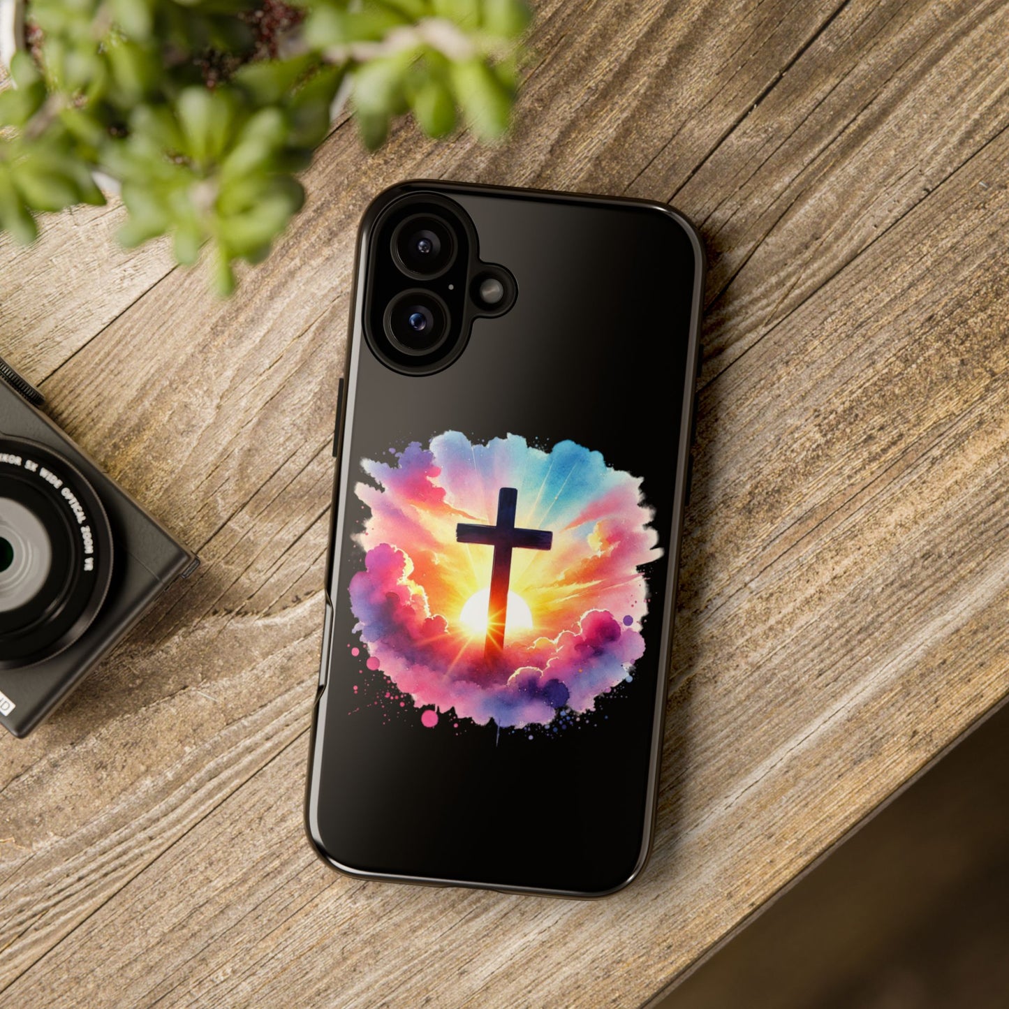 Inspirational Cross iPhone Case Christian Phone Case Easter iPhone Case Faith Based Case Easter iPhone Case
