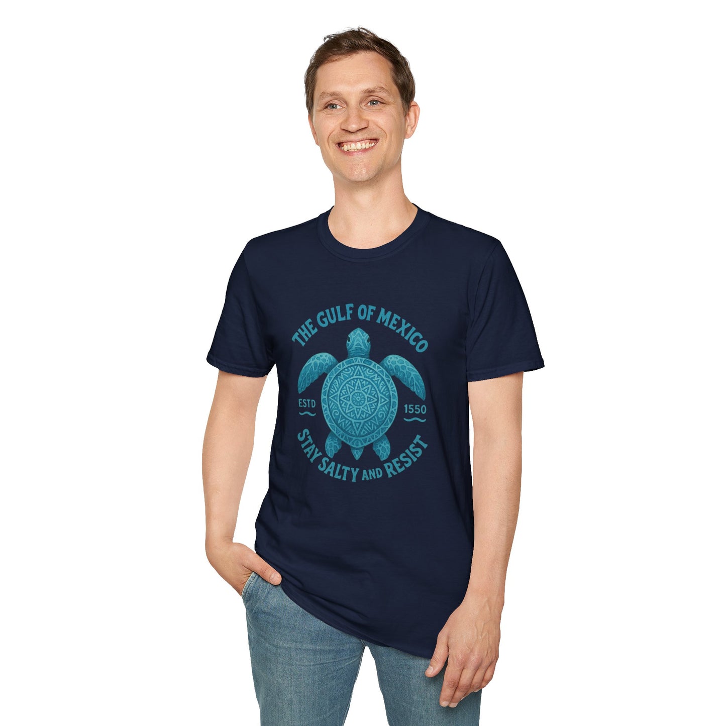 Gulf of Mexico Watercolor Sea Turtle T-Shirt - Ocean Wildlife Tee - Nature Lover Gift - Summer Beach Top - Coastal Art Graphic Tee