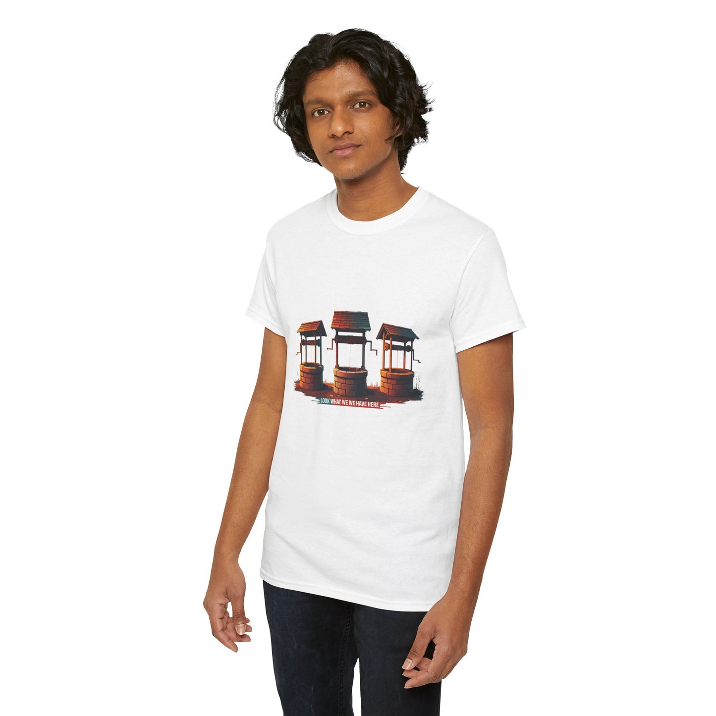 Funny “Well Well Well” T-Shirt • Pun Graphic Tee with Wishing Wells • Retro Vintage Humor Shirt • Gift for Pun Lovers & Joke Fans