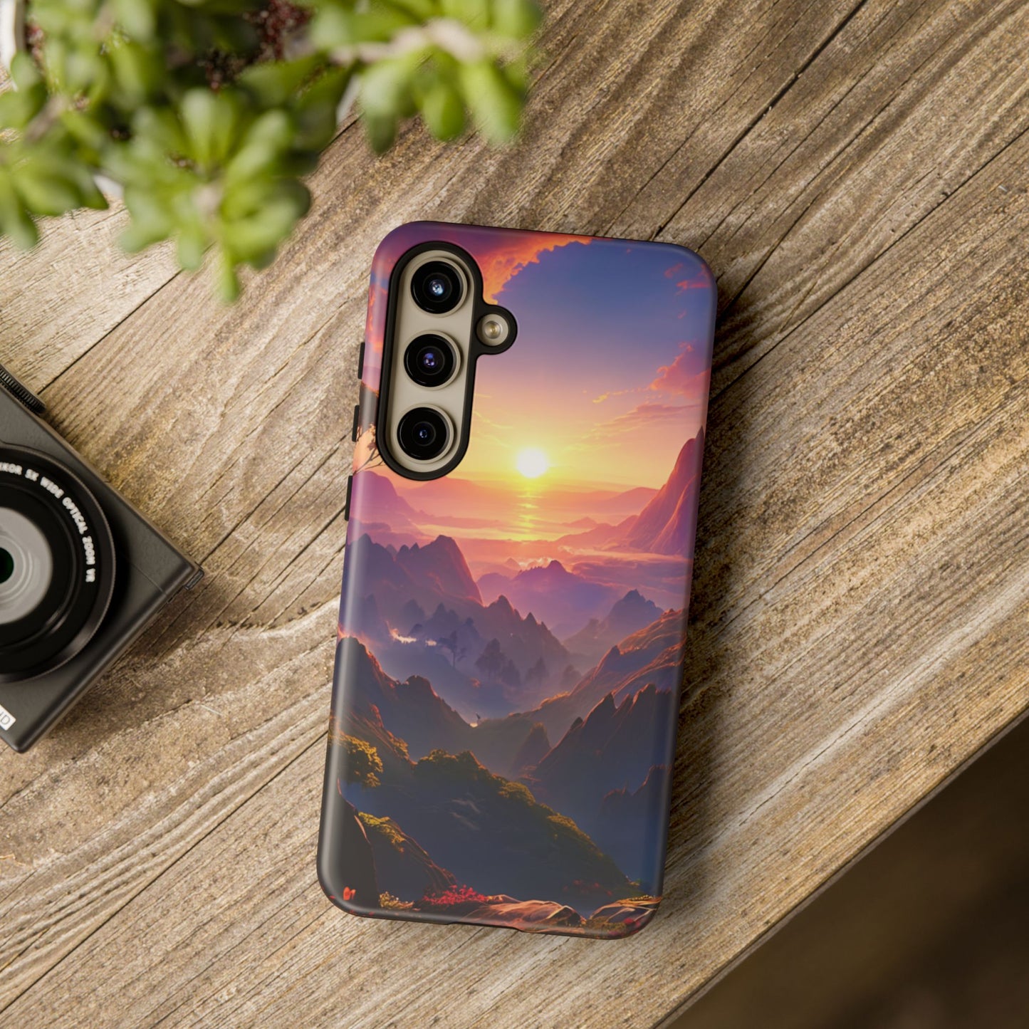 Samsung Tough Case Sunset Landscape Illustration