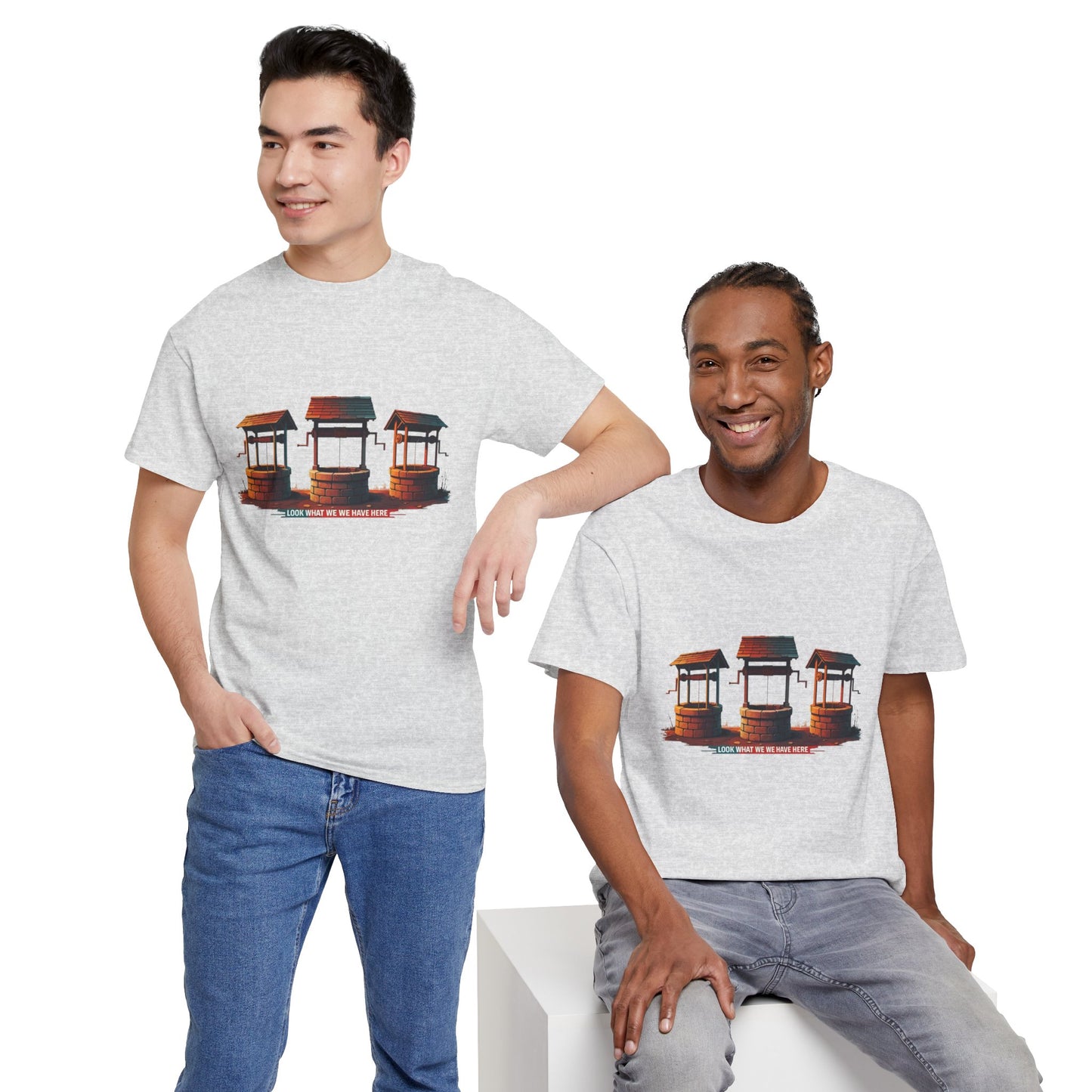 Funny “Well Well Well” T-Shirt • Pun Graphic Tee with Wishing Wells • Retro Vintage Humor Shirt • Gift for Pun Lovers & Joke Fans