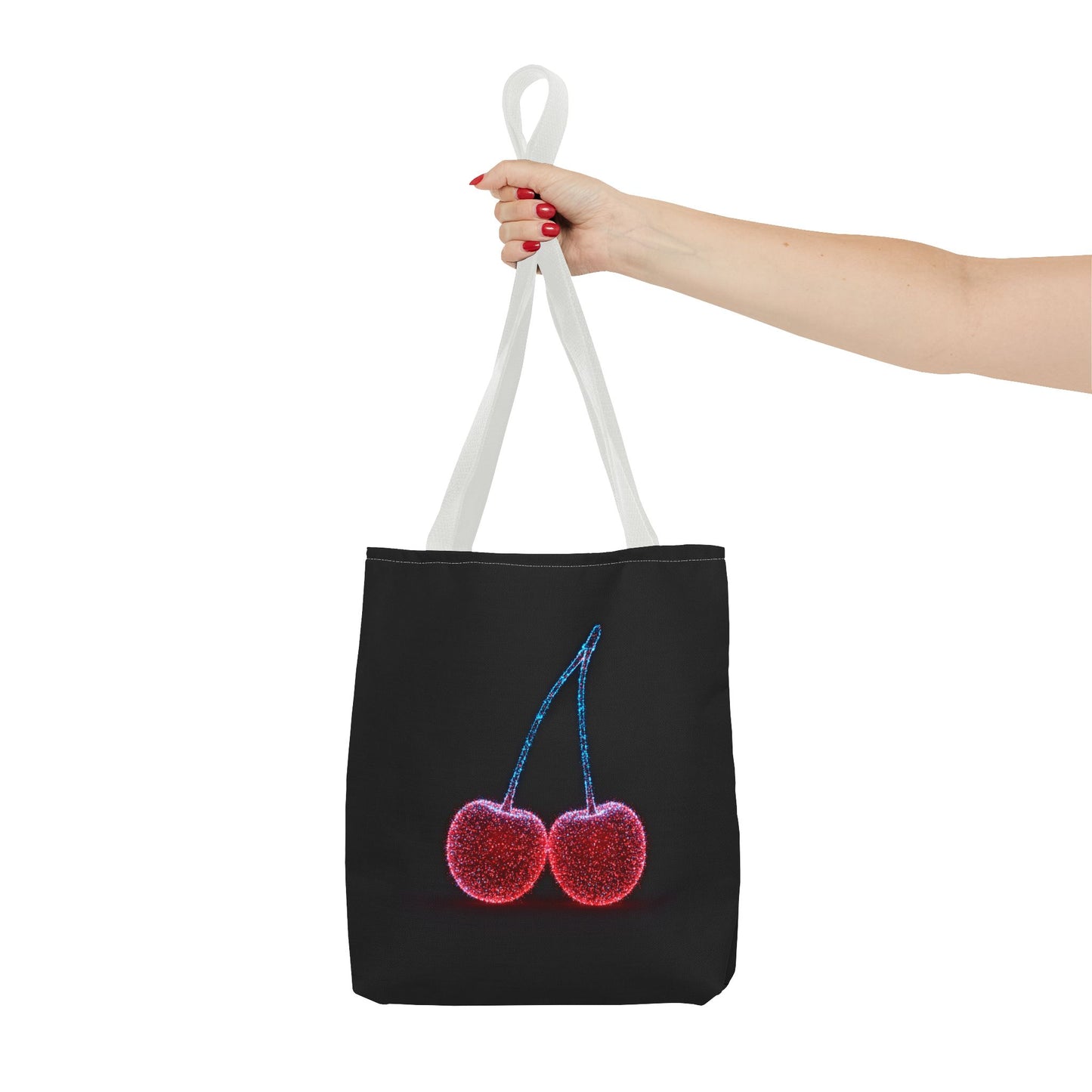 Sparkling Cherry Tote Bag Reusable Bag Shopping Bag Cherry Bag Reusable Tote