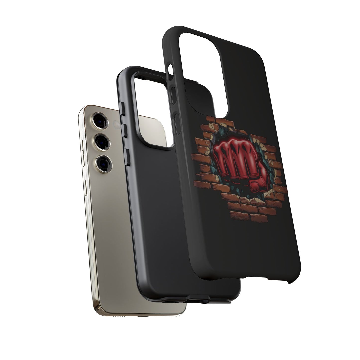 Samsung Galaxy Tough Case - Red Fist Smashing Design