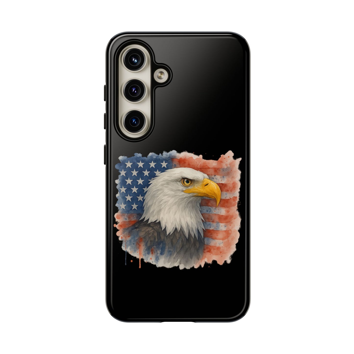 Eagle Flag Phone Case for Samsung Phone - Patriotic Tough Case for Freedom Lovers 4th of July Case Memorial Day Veteran's Day