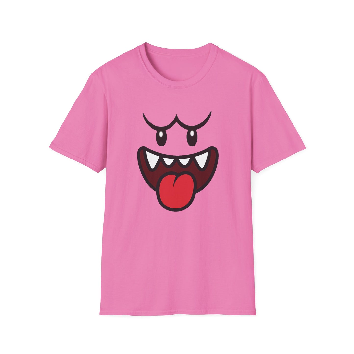 Ghost Face Graphic T-Shirt – Funny Spooky Cute Retro Halloween Tee, Y2K Nostalgia Bold Design, Soft Cotton, Fall Gift Shirt