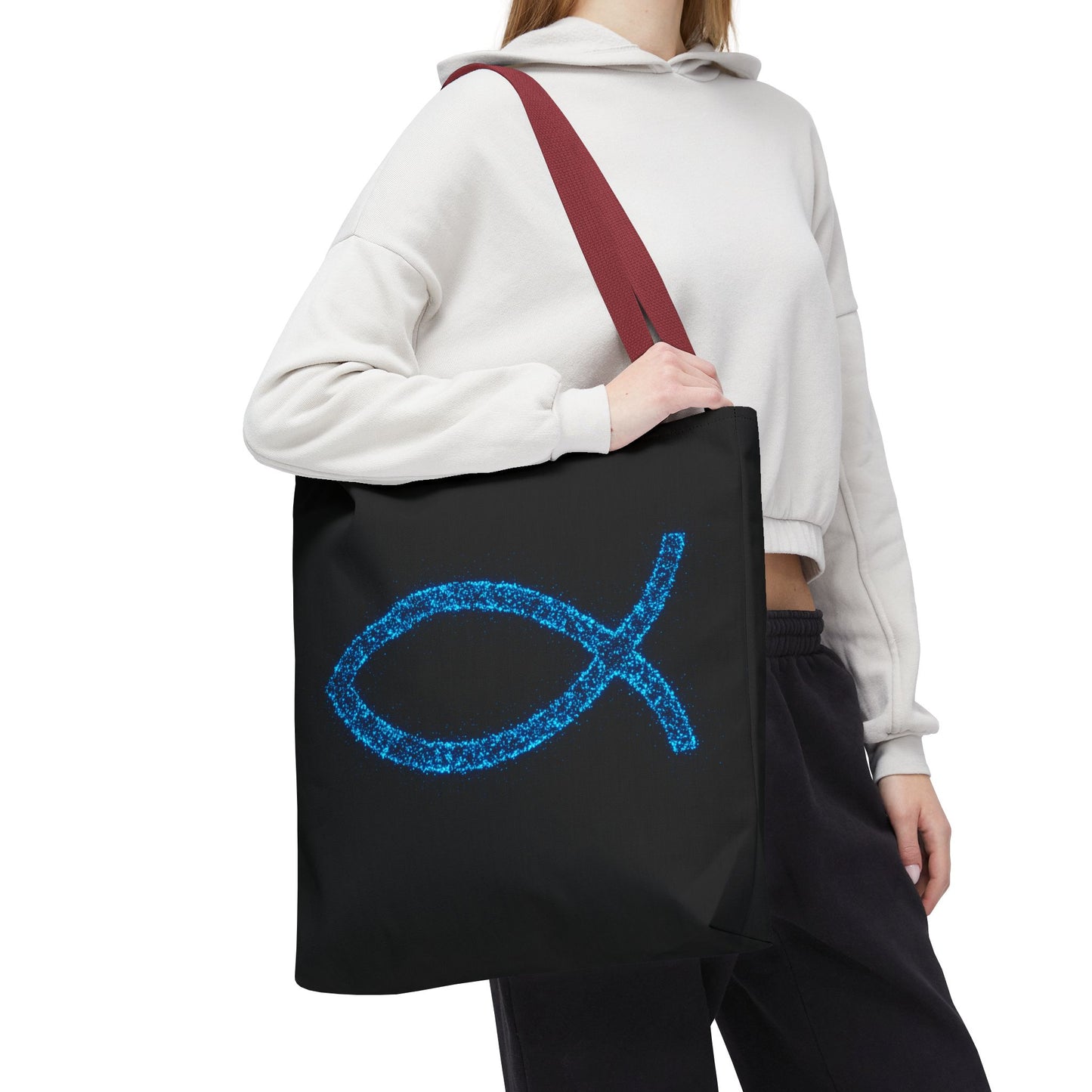 Sparkling Fish Symbol Tote Bag - Inspirational Vibes