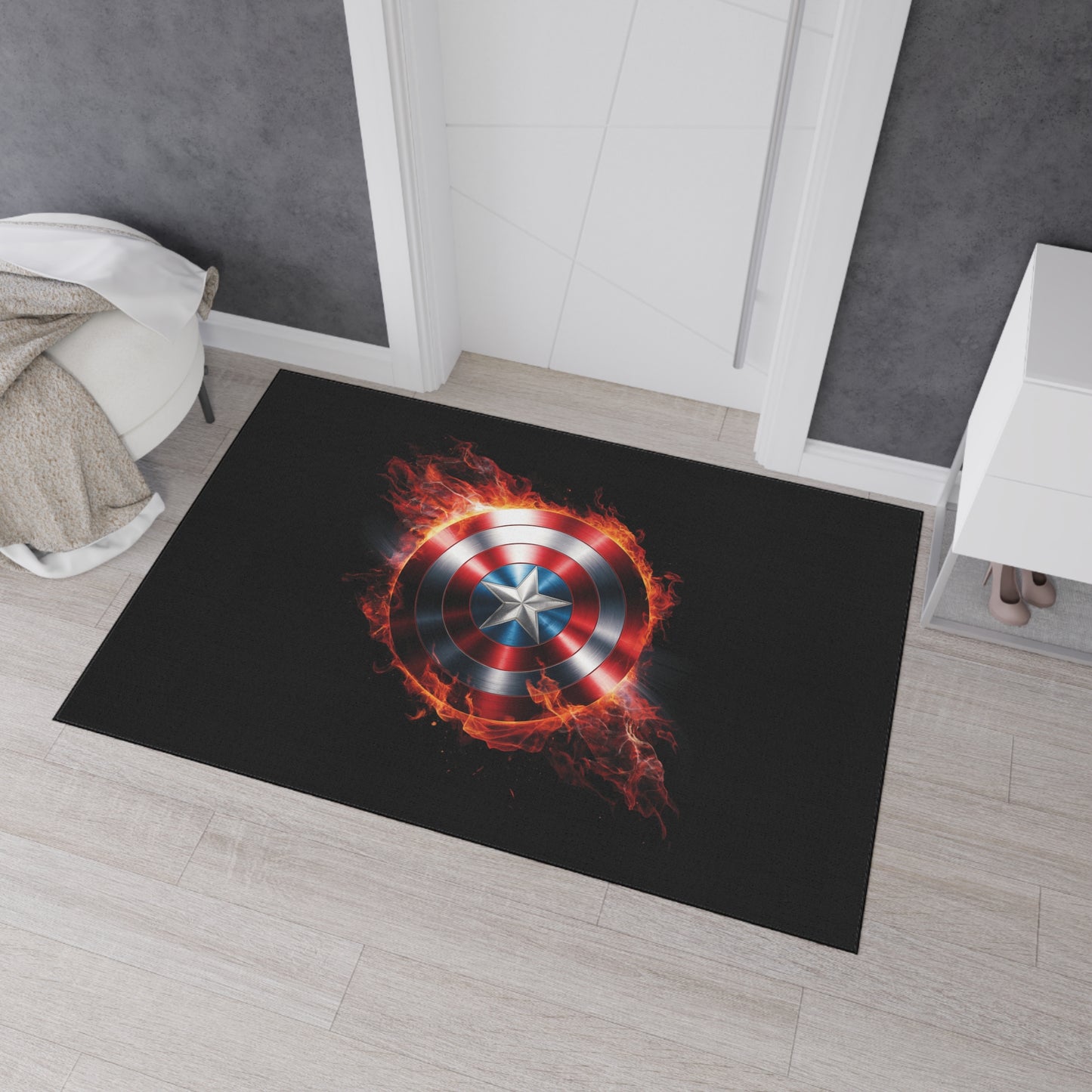 Captain's Shield Heavy Duty Floor Mat - Durable and Stylish for Home and Office
