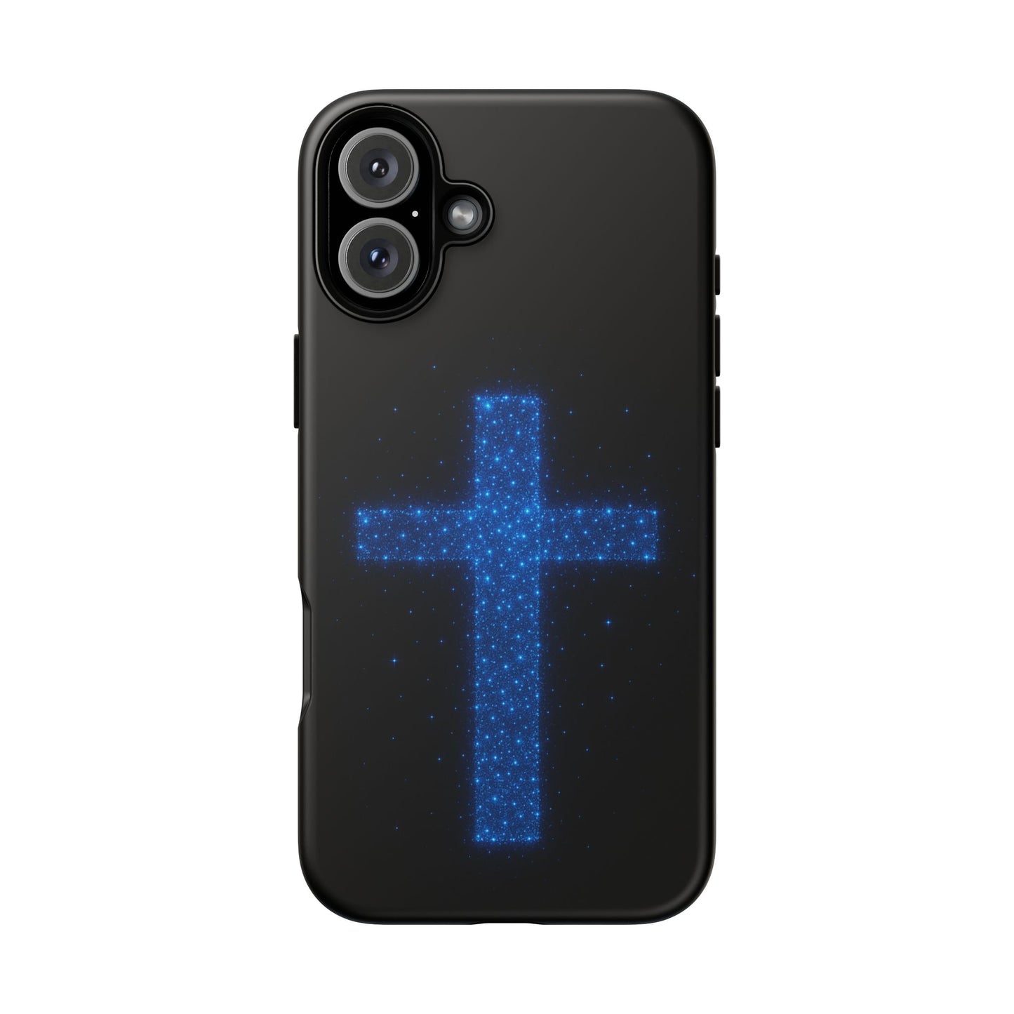 iPhone Case - Bioluminescent Cross Design Christian Phone Case Spiritual iPhone Case Gift for Believers