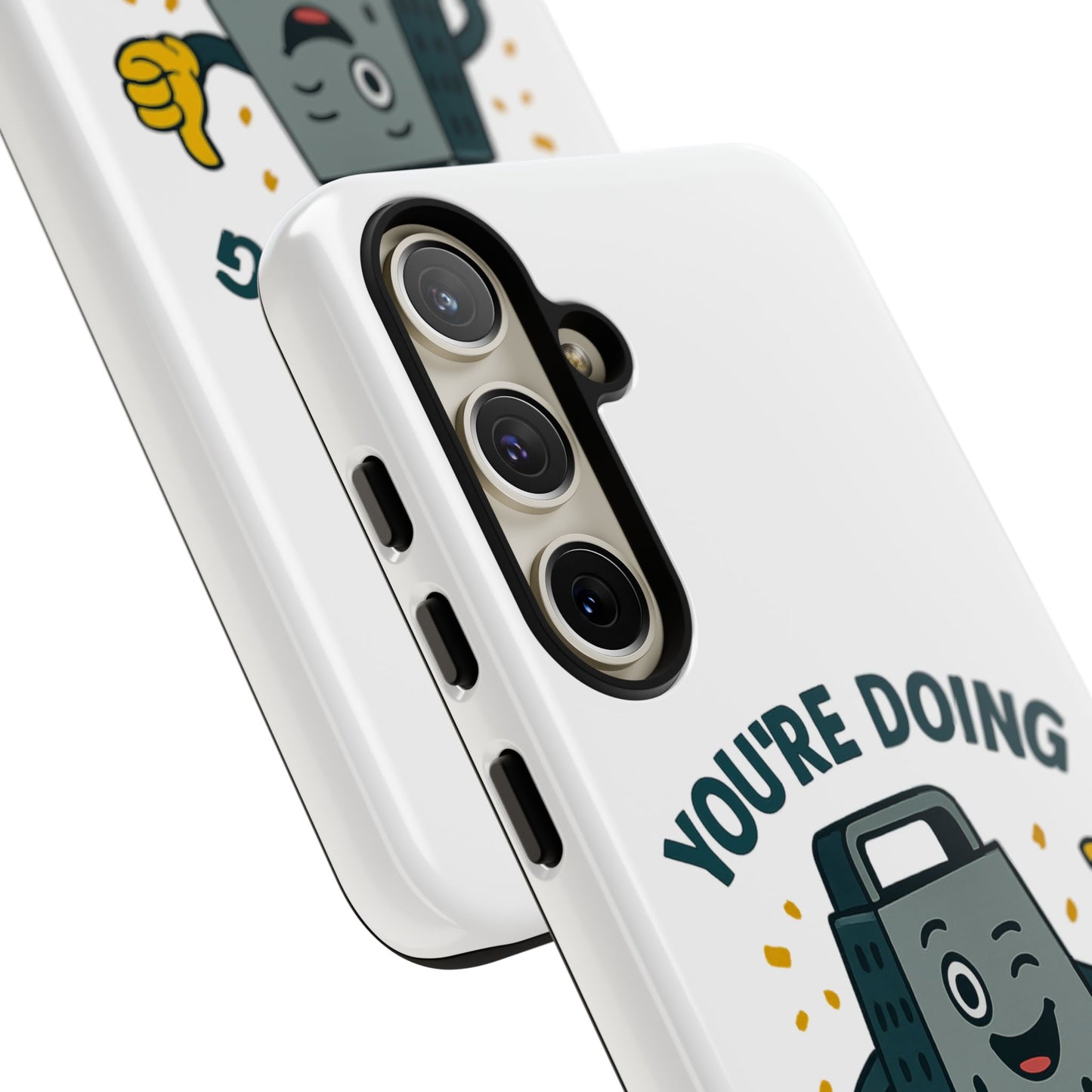 Samsung Tough Case - 'You're Doing Grate' Cheese Grater Design Phone Case for Chefs Foodie Accessory