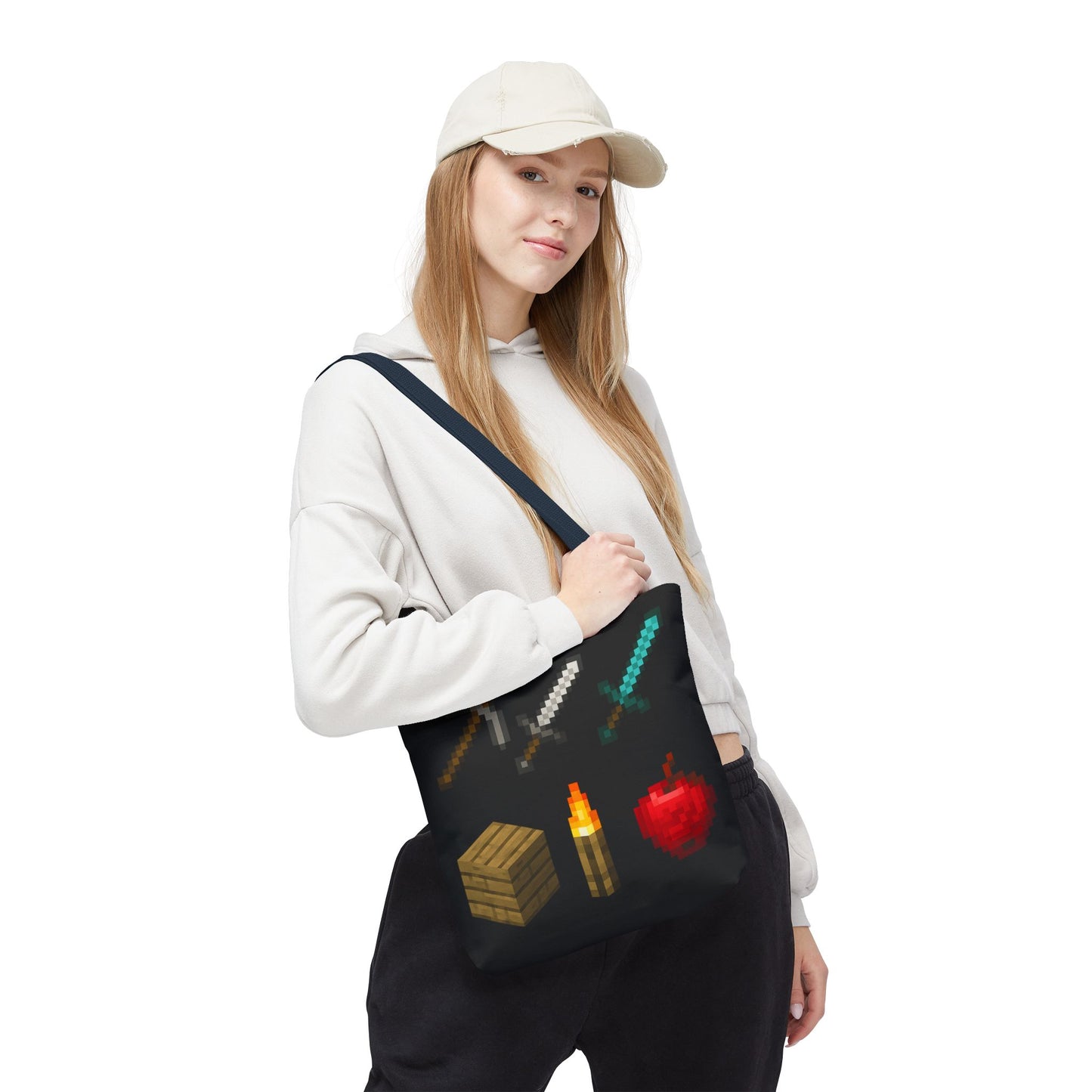 Minecraft Inspired Tote Bag Adventure Awaits Shopping Bag Reusable Tote Summer Bag