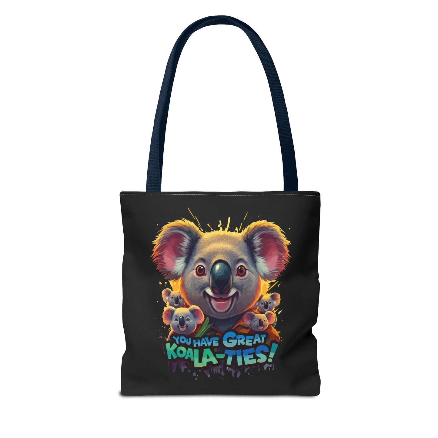 Koala Tote Bag – Funny Animal Pun Bag with Cute Koala Design – Reusable Grocery, Beach, or Everyday Carry Bag – Gift for Koala Lovers