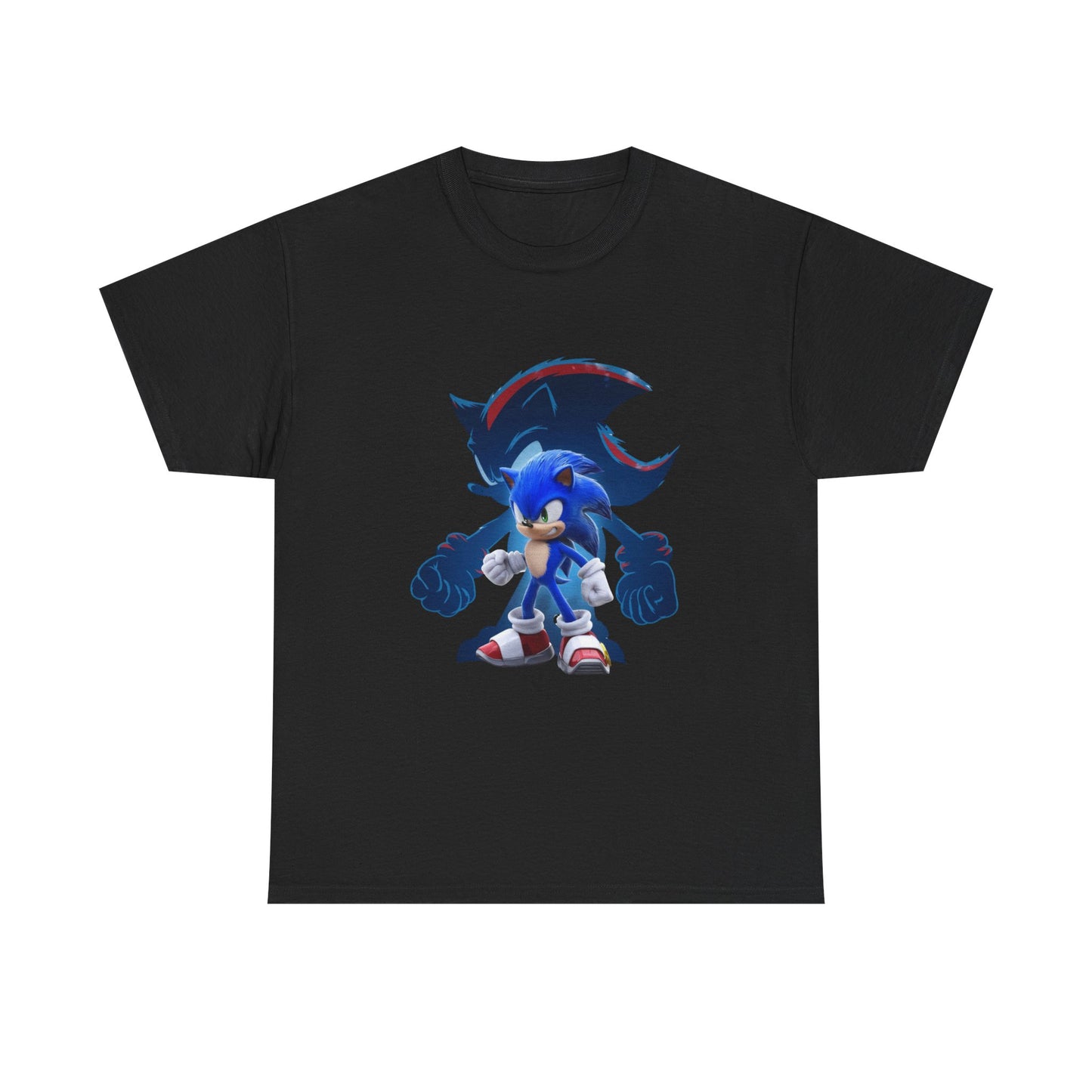 Blue Speed Hero Graphic Tee | Retro Gaming Legend T-Shirt | Fan Inspired Gamer Apparel | Cool Vintage Style Unisex Shirt for Adults & Teens