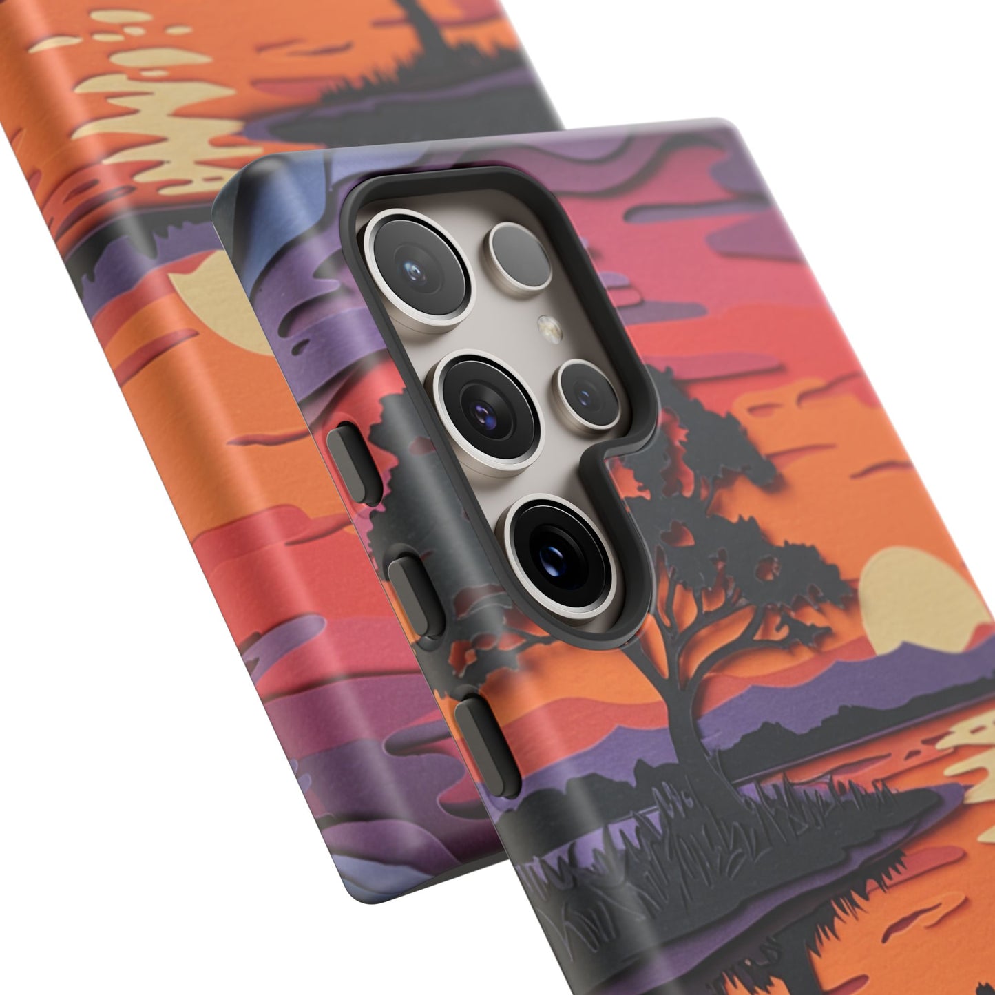 Samsung Galaxy Case - Colorful Paper Art Sunset