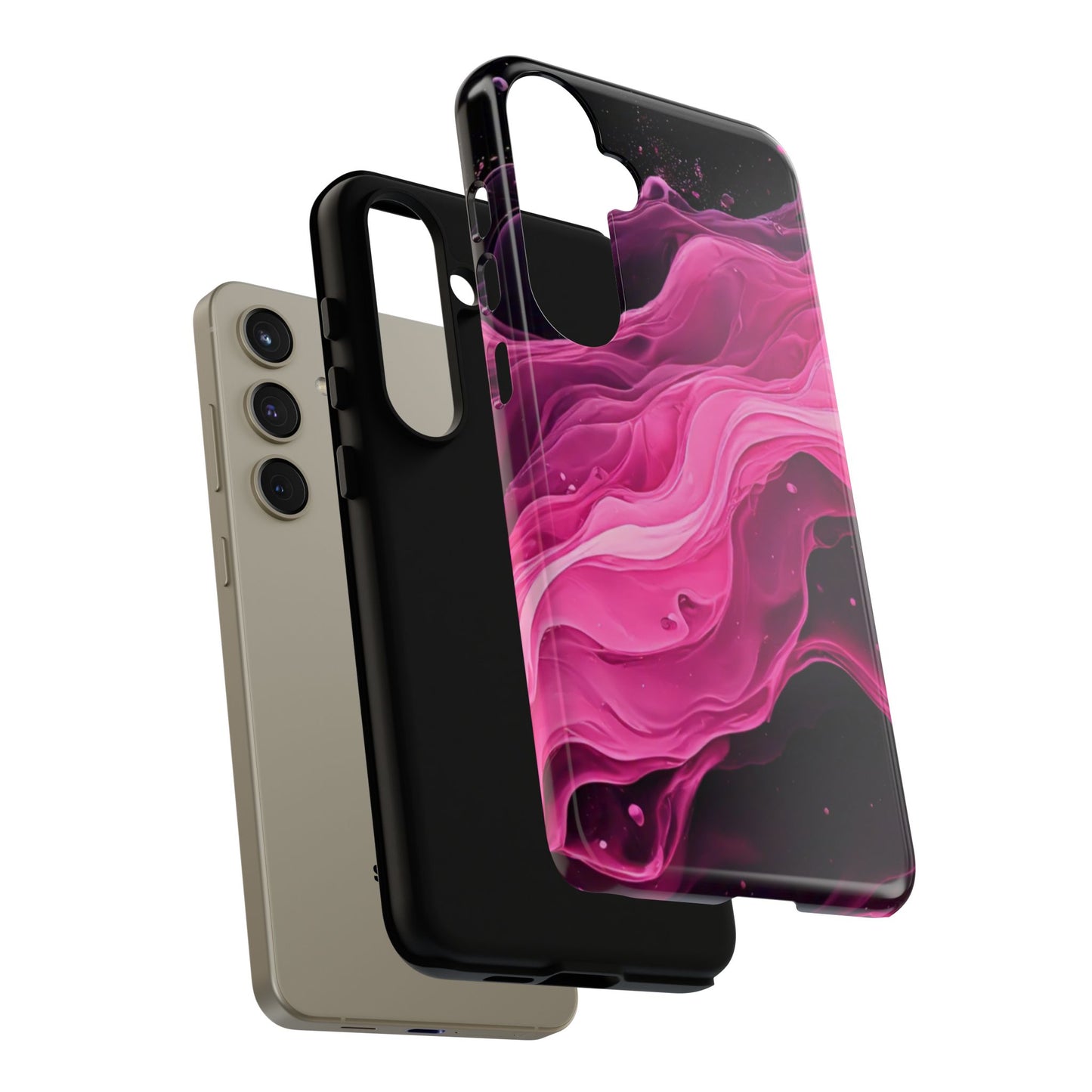 Samsung Galaxy Pink Paint Splash phone cover