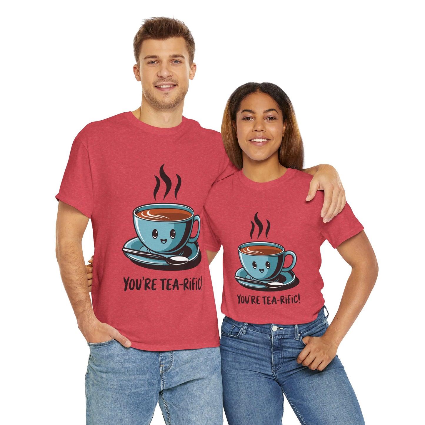 You’re Tea-Rific! Cute Tea Pun T-Shirt for Tea Lovers - Funny Gift, Kawaii Cup Graphic Tee - Unisex Soft Cotton Shirt