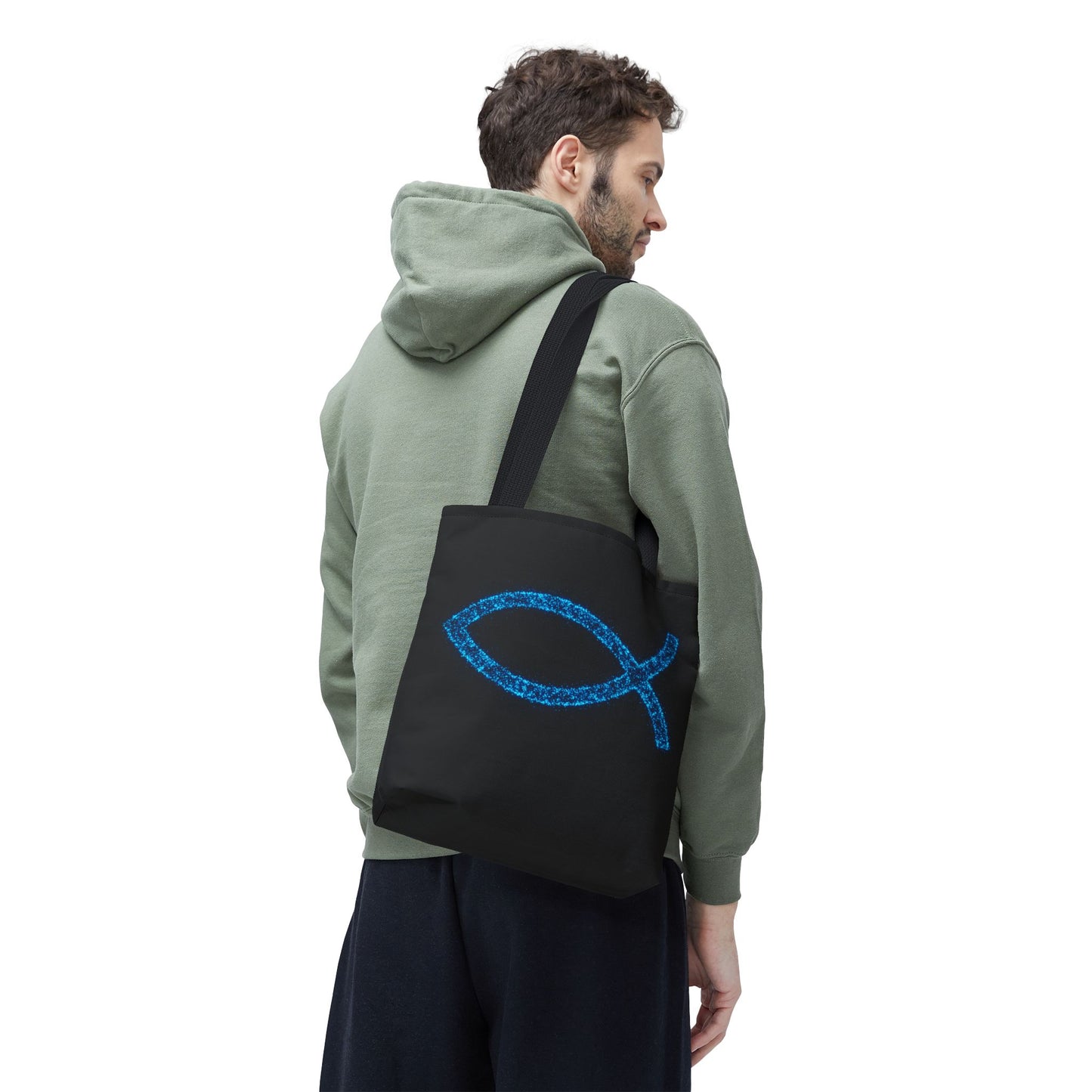Sparkling Fish Symbol Tote Bag - Inspirational Vibes