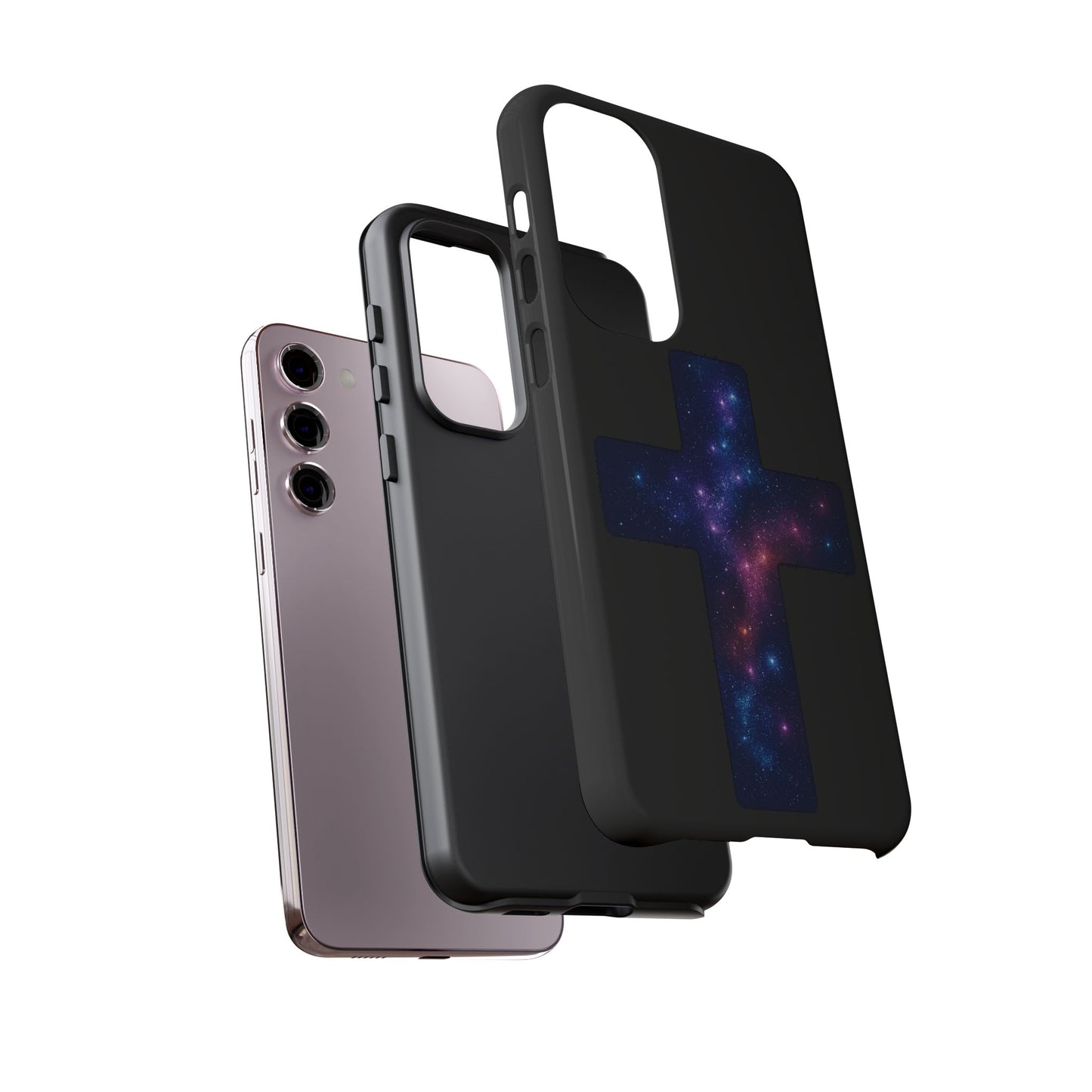 Samsung Phone Case - Galactic Cross Case Christian Phone Case Spiritual Samsung Case Religious Accessory Gift for Believers