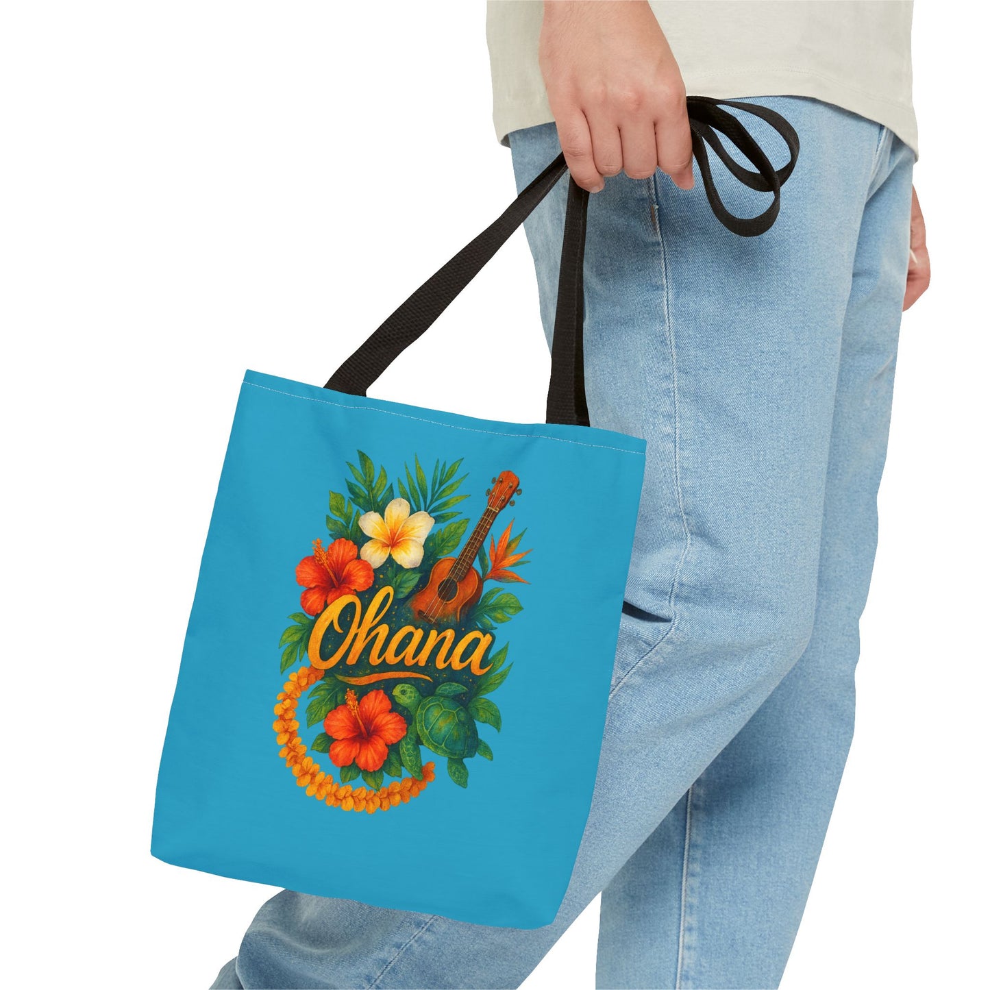 Hawaiian Ohana Tote Bag | Tropical Reusable Beach Bag | Aloha Gift Idea | Island Vibes Bag | Summer Tote | Luau Party Favor | Coastal Bag