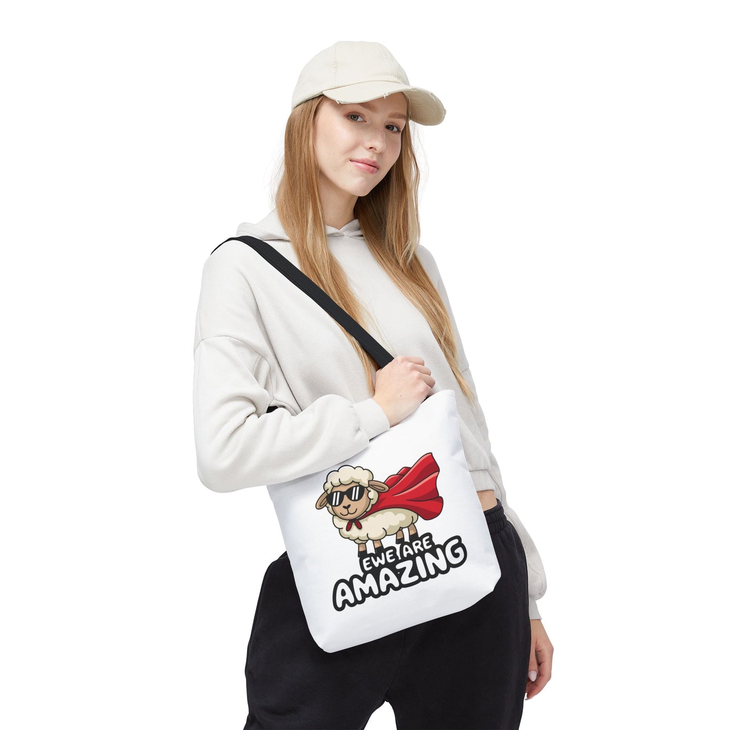Sheep Tote Bag - Ewe Are Amazing Inspirational Bag Everyday Tote Funny Bag