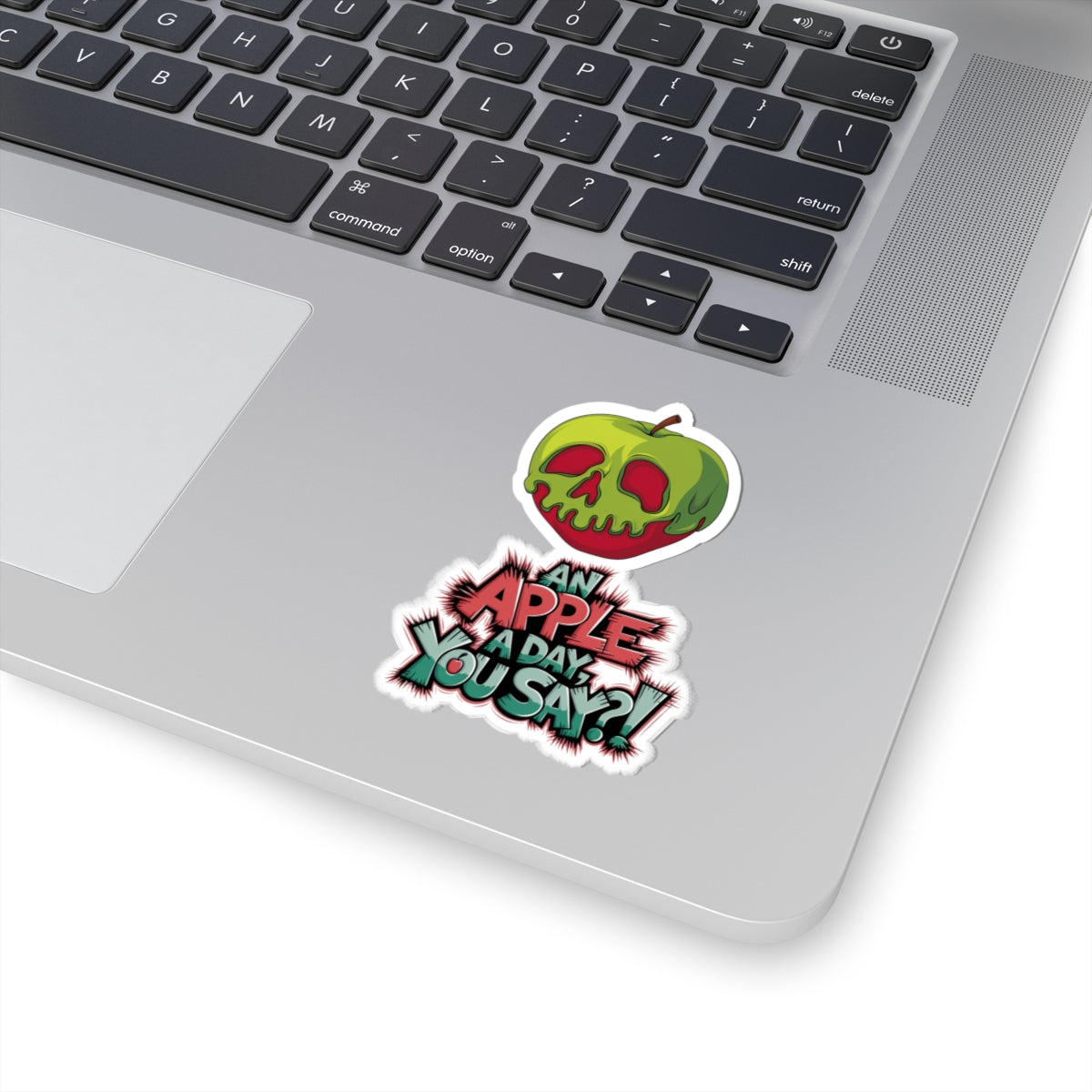Sticker Poison Apple 'An Apple a Day You Say'