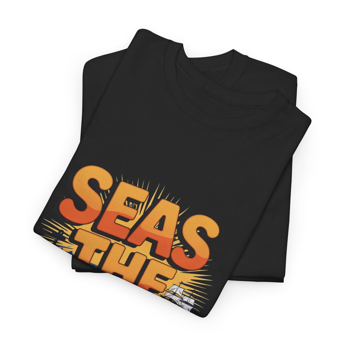 Seas The Day!! Tee • Ocean Pun Graphic Shirt • Comfort Colors Unisex Beachy Vibes • Nautical Aesthetic • Gift for Sea Lovers & Summer Vacays
