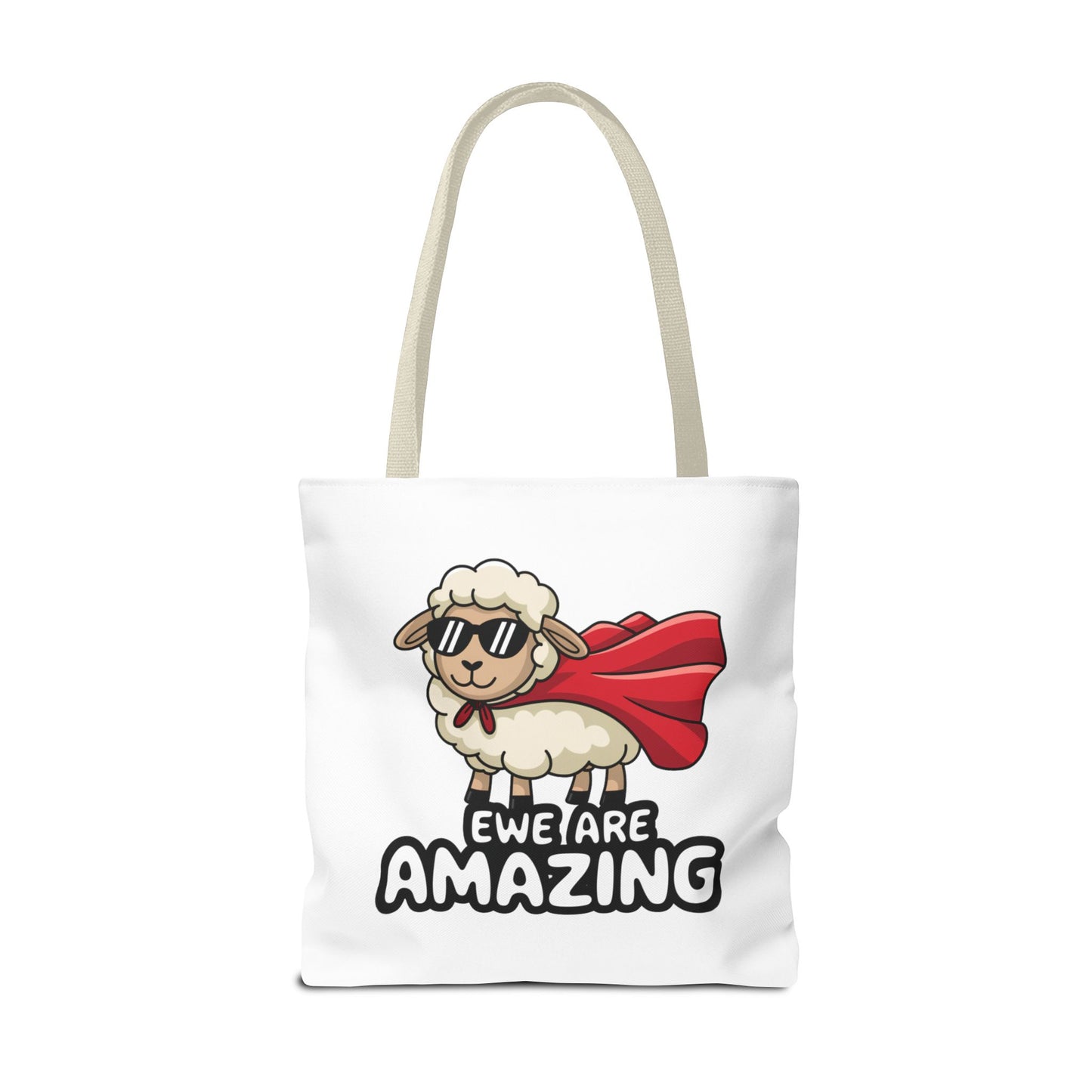 Sheep Tote Bag - Ewe Are Amazing Inspirational Bag Everyday Tote Funny Bag