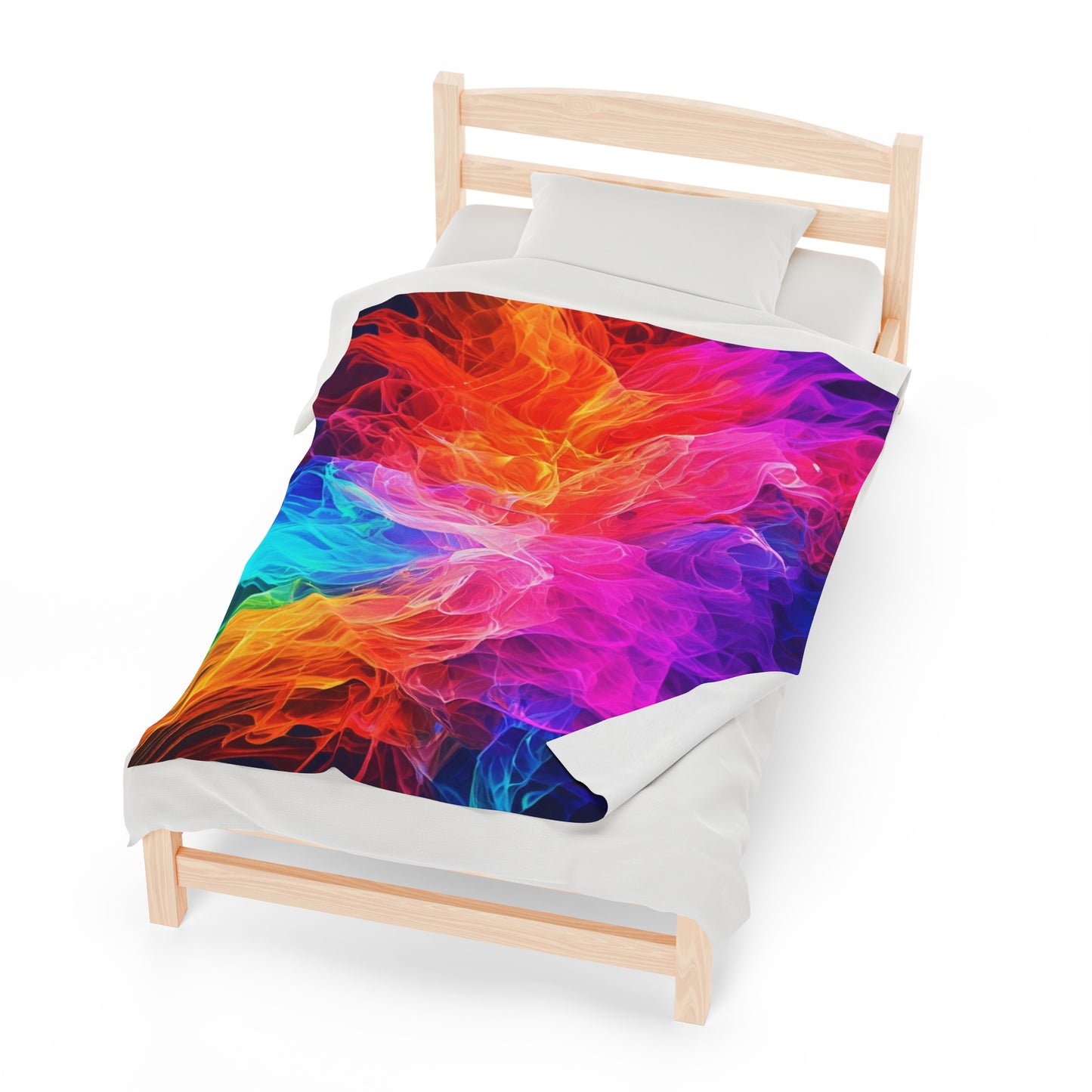 Plush Blanket Color Splash Design