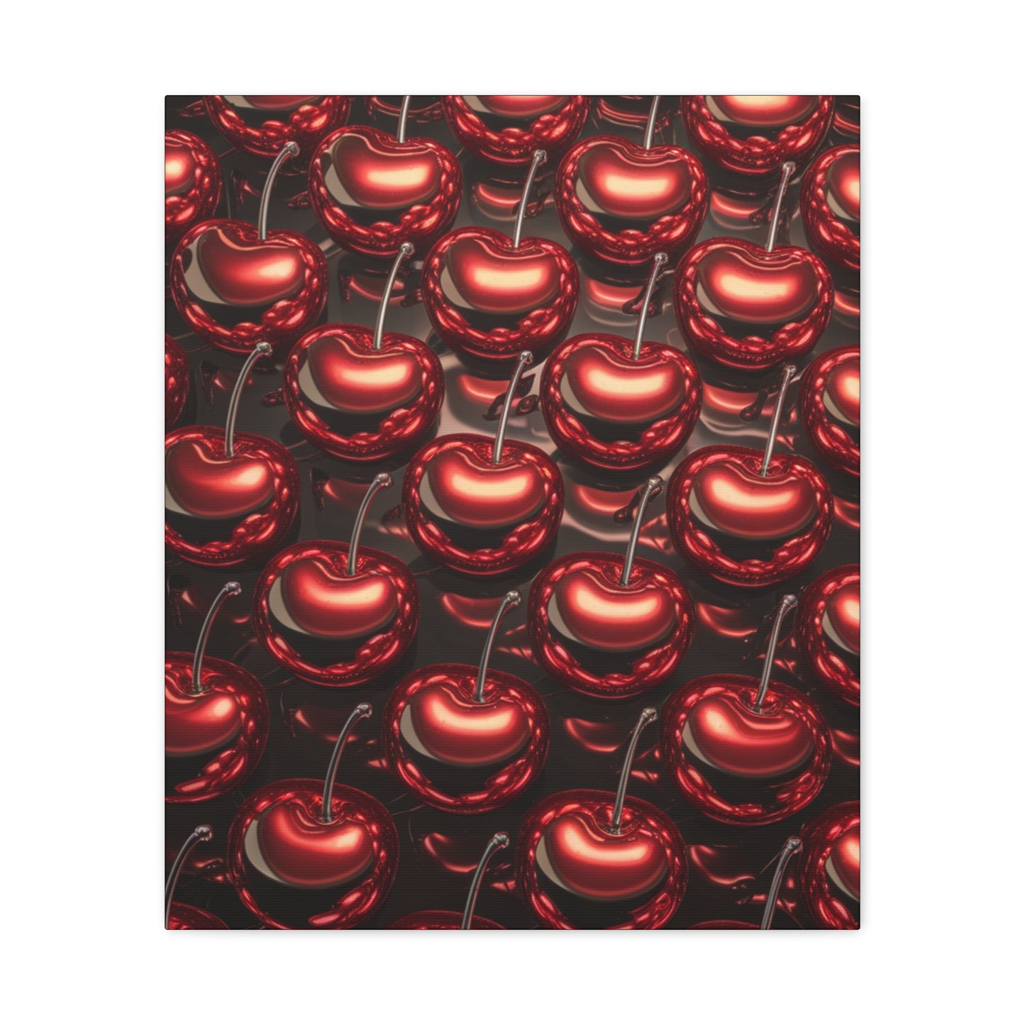 Canvas Wall Art - Colorful Shiny Cherries