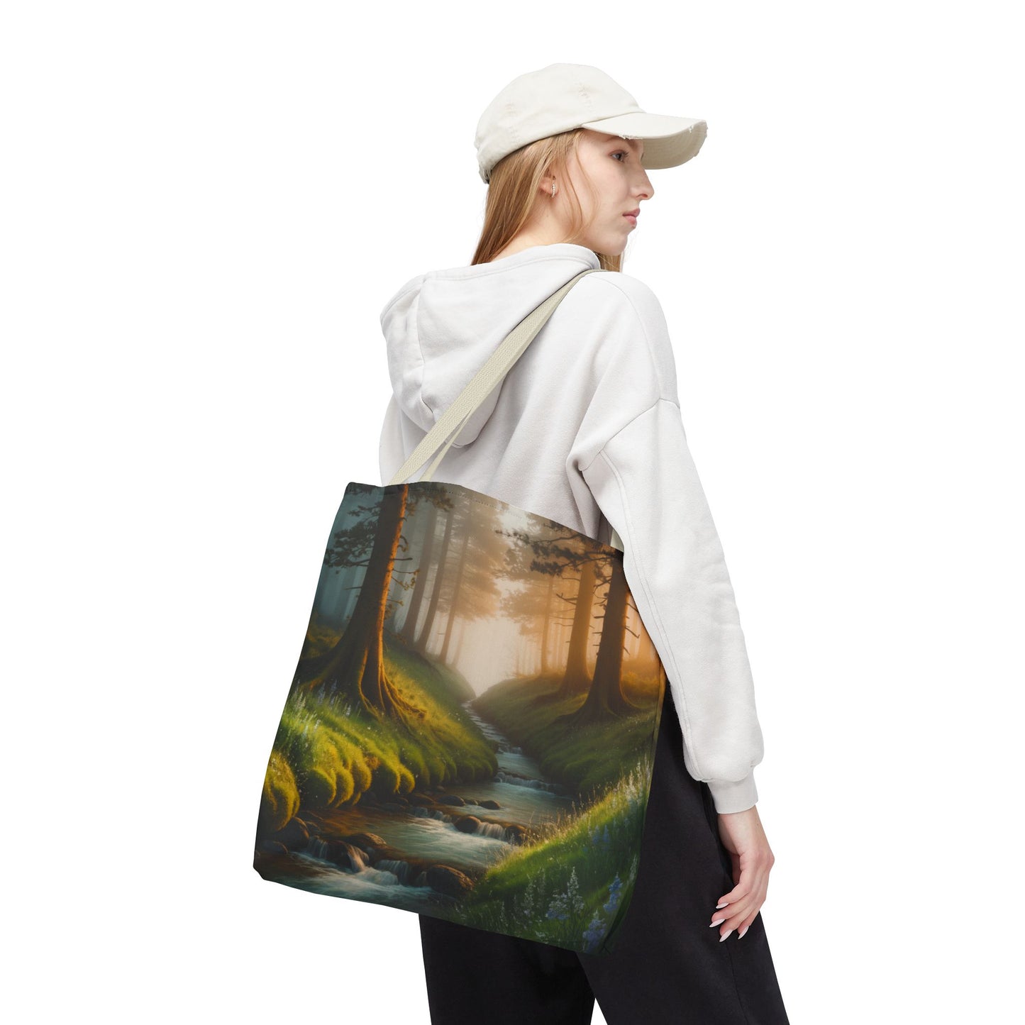 Nature Stream Tote Bag Shopping Bag Reusable Tote Nature Bag