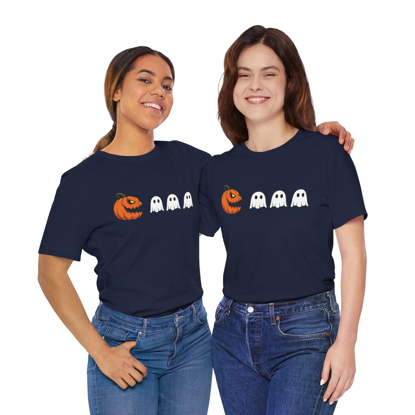 Pumpkin Pac-Man Shirt, Halloween Arcade Tee, Pumpkin Chase Ghosts Tee, Retro Gaming Halloween, Spooky Season Shirt, Vintage Game Pumpkin Top