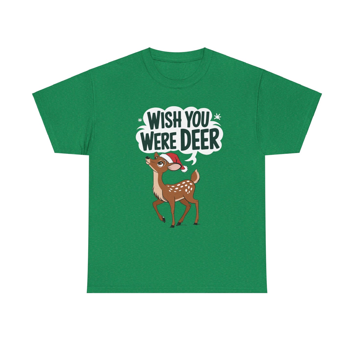Deer Pun T-Shirt, Wish You Were Deer Tee, Animal Lover Gift, Nature Graphic Shirt, Funny Wildlife Top