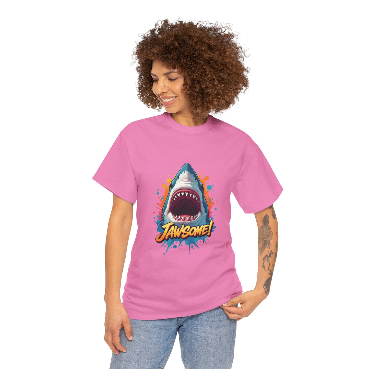 Jawsome Shark Graphic Tee | Fun Ocean Shark T-Shirt, Summer Beach Shirt, Shark Lover Gift, Trending Shark Week Apparel, Cute Marine Life Tee
