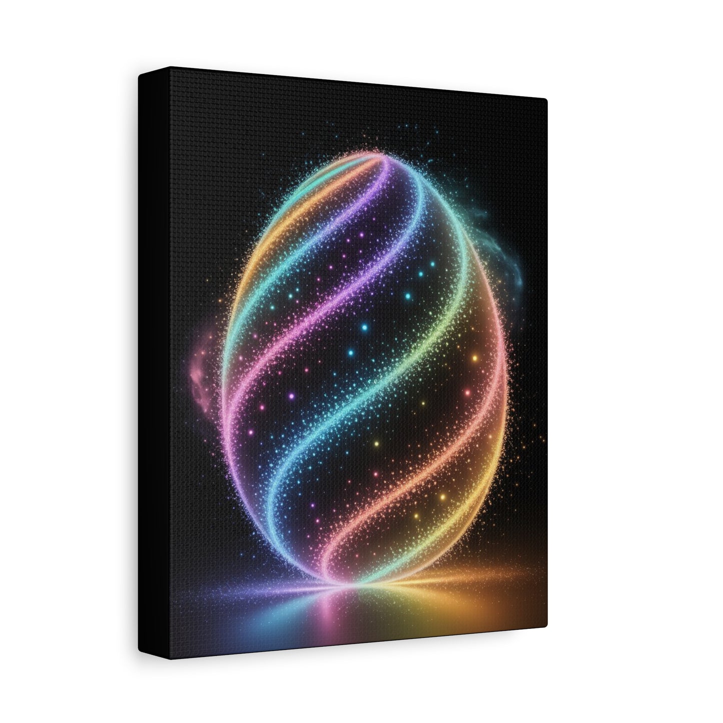 Colorful Swirl Canvas Art Easter Egg Art Easter Canvas Easter Decor