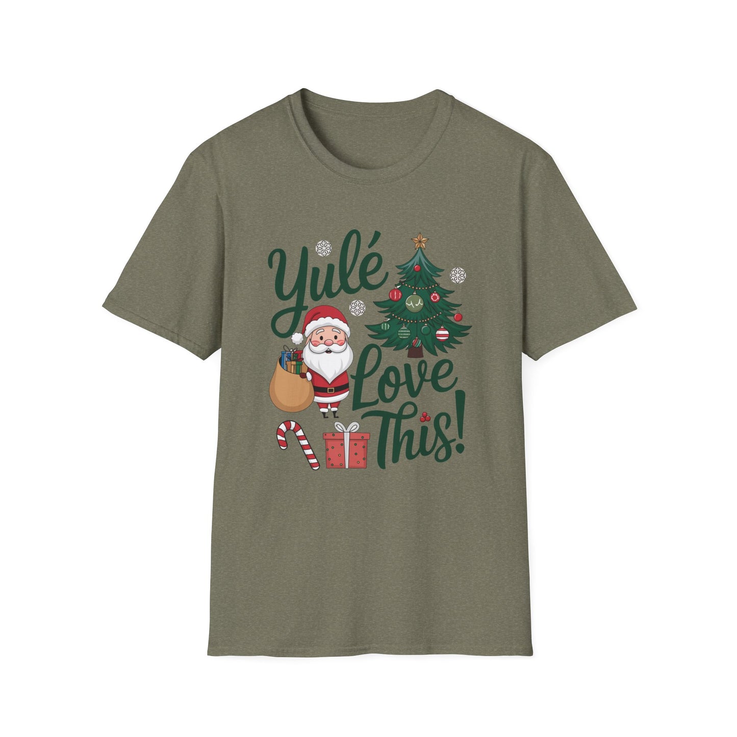 Christmas Santa Yule Love This Unisex T-Shirt, Gift Present Holiday Tee, Softstyle Top, Festive Santa Tree Tee, Christmas Shirt