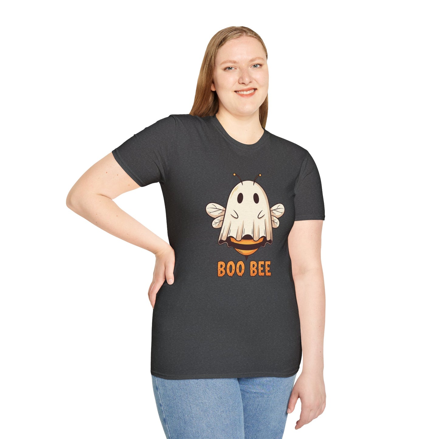 Funny Boo Bee Halloween Shirt – Cute Ghost Bee Costume Tee, Spooky Season Pun Shirt, Bee Lover Gift, Fall T-Shirt, Unisex Sizes