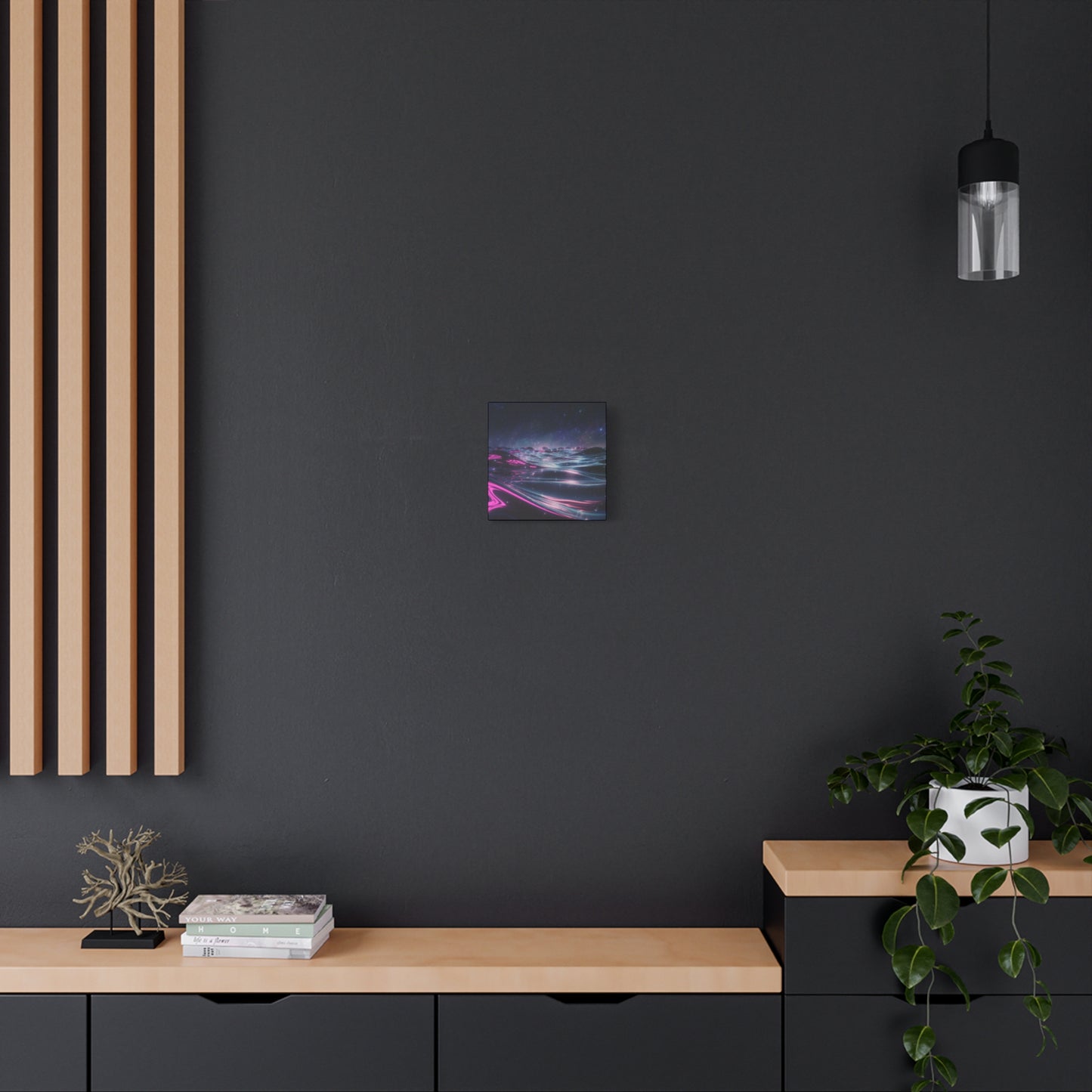 Canvas Print - Galactic Ocean under Night Sky Design