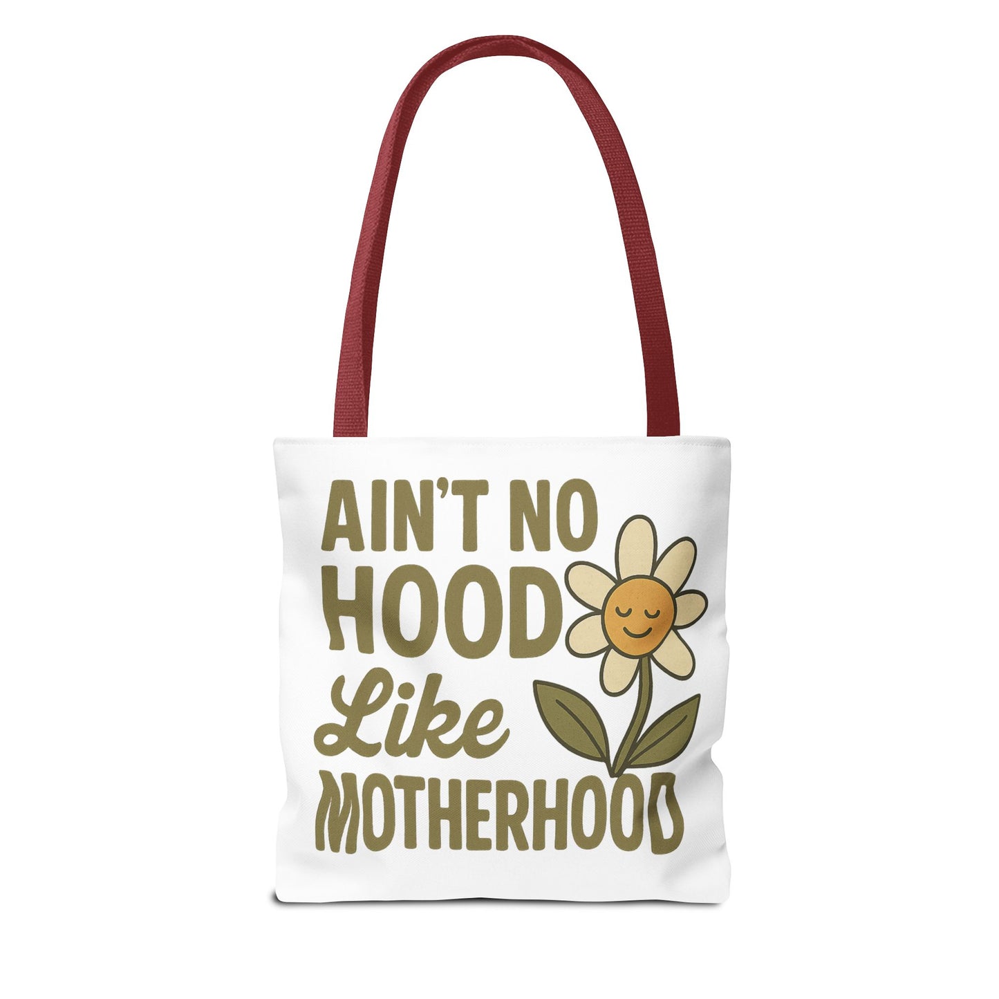 Motherhood Tote Bag with Flower Design Mother's Day Bag Tote for Mom Reusable Shopping Bag