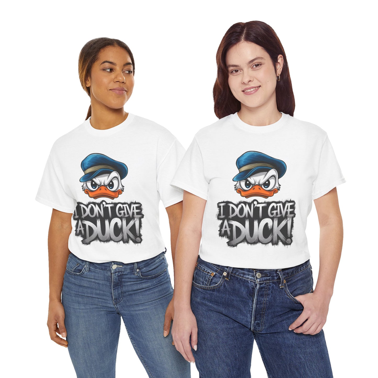 I Don’t Give a Duck Shirt – Funny Grumpy Duck Tee – Sarcastic Animal Graphic Shirt – Unisex Gift for Duck Lovers & Meme Fans