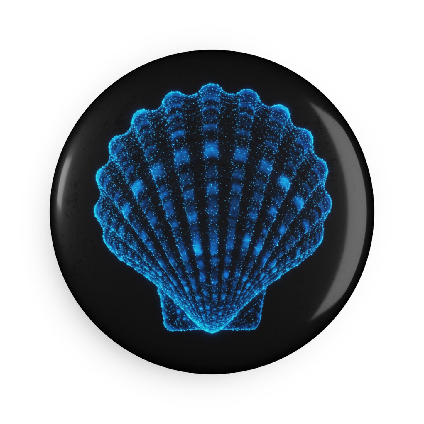 Glowing Shell Button Magnet – Unique Nautical Decor 1