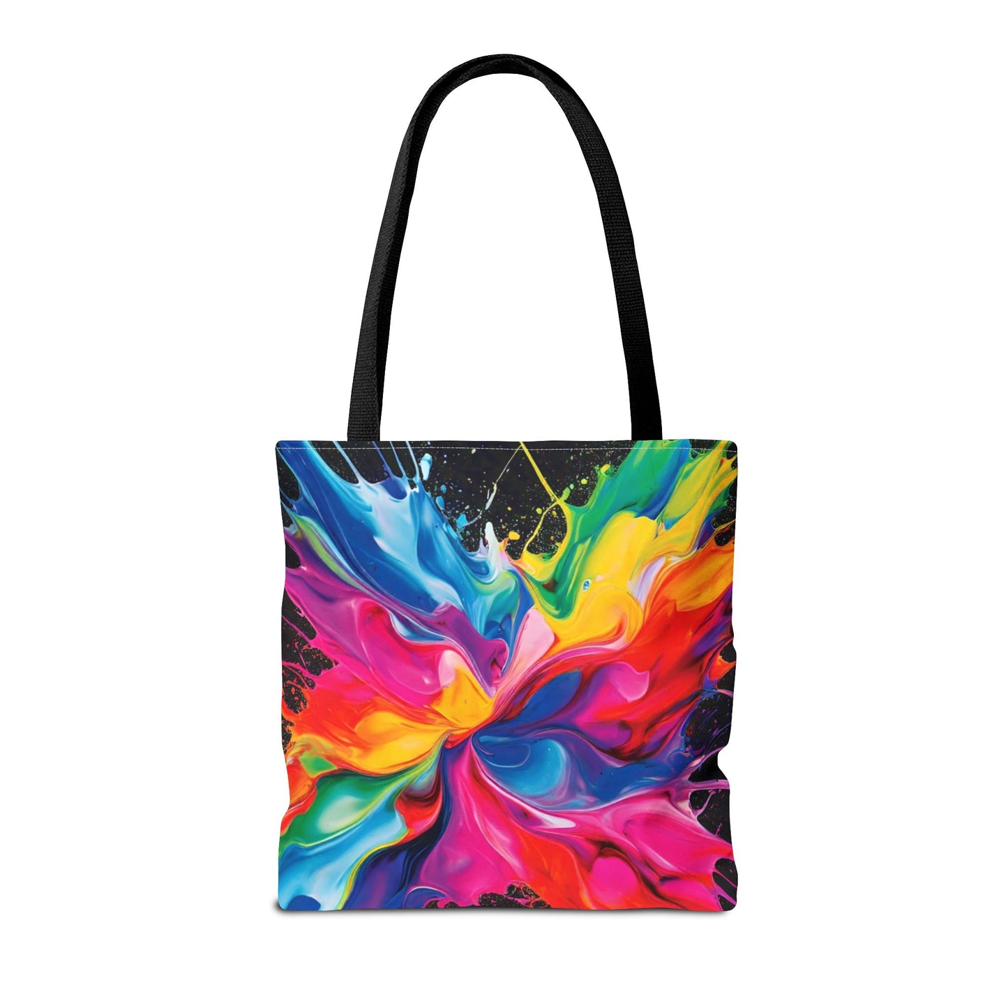 Vibrant Abstract Swirl Tote Bag | Colorful Expressionism Canvas Tote – Bold Art Accessory & Eco-Friendly Gift for Art Lovers