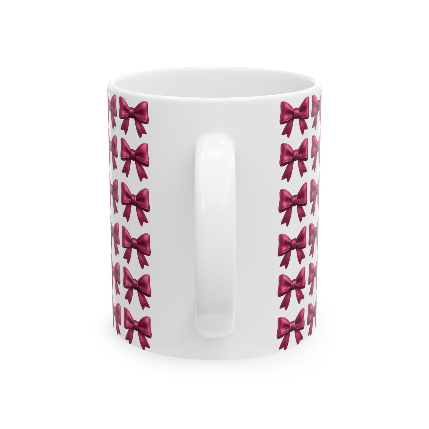 Pink Bow Aesthetic Coffee Mug – Coquette Balletcore Girly Cup, Cute Gift for Friends, Teens, Birthday, Cottagecore & Pink Lovers