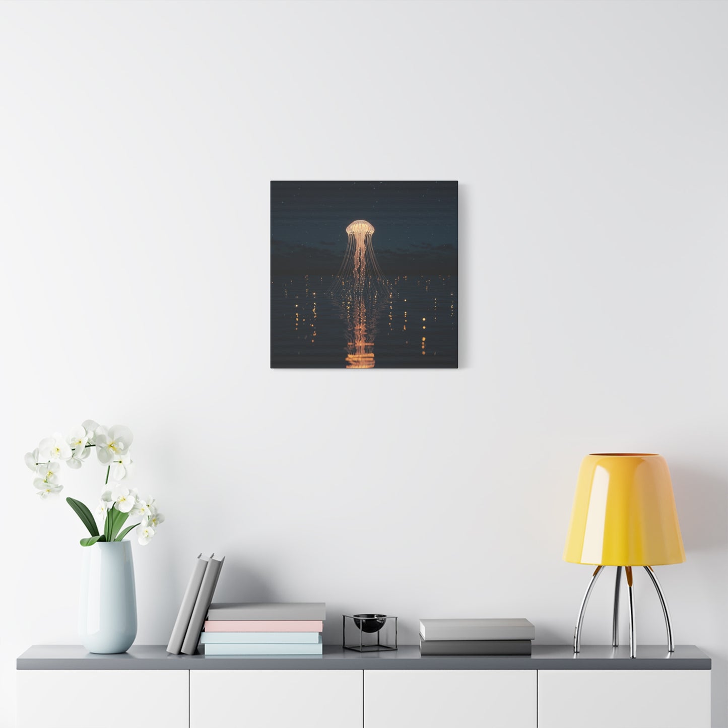Canvas Art, Jellyfish Emerging from a Lake